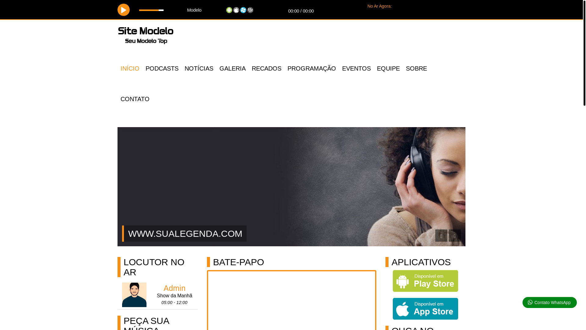 website screenshot of https://grupiarafm.com.br/