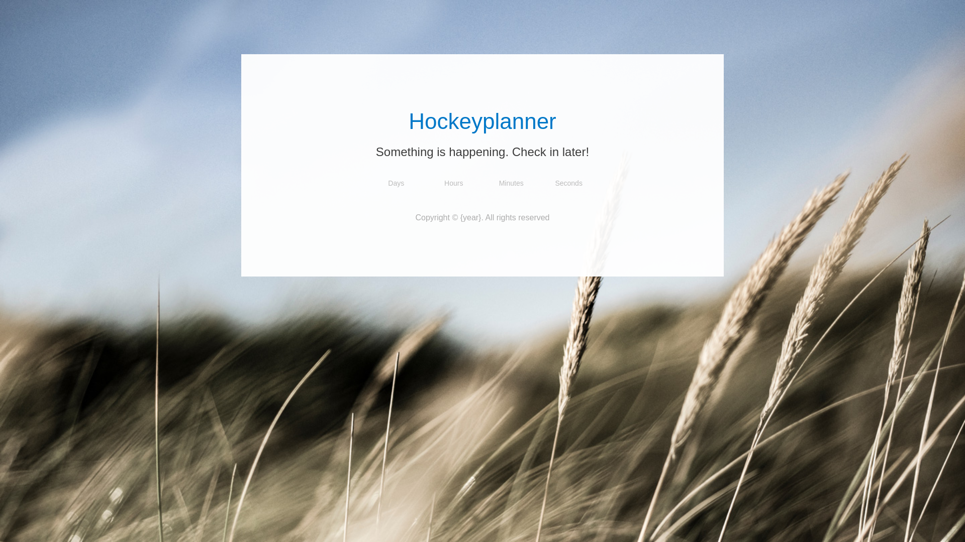 website screenshot of https://hockeyplanner.se/