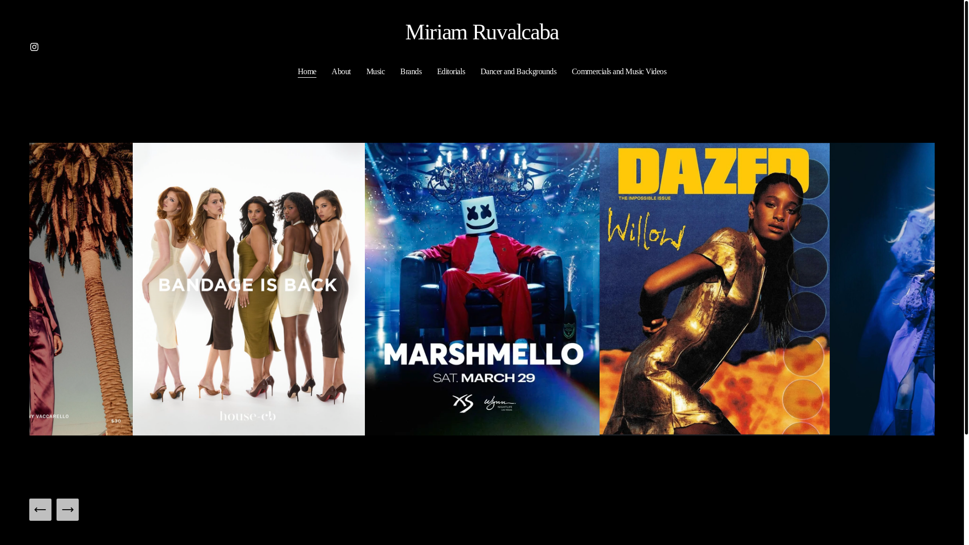 website screenshot of https://miriamruvalcaba.com/