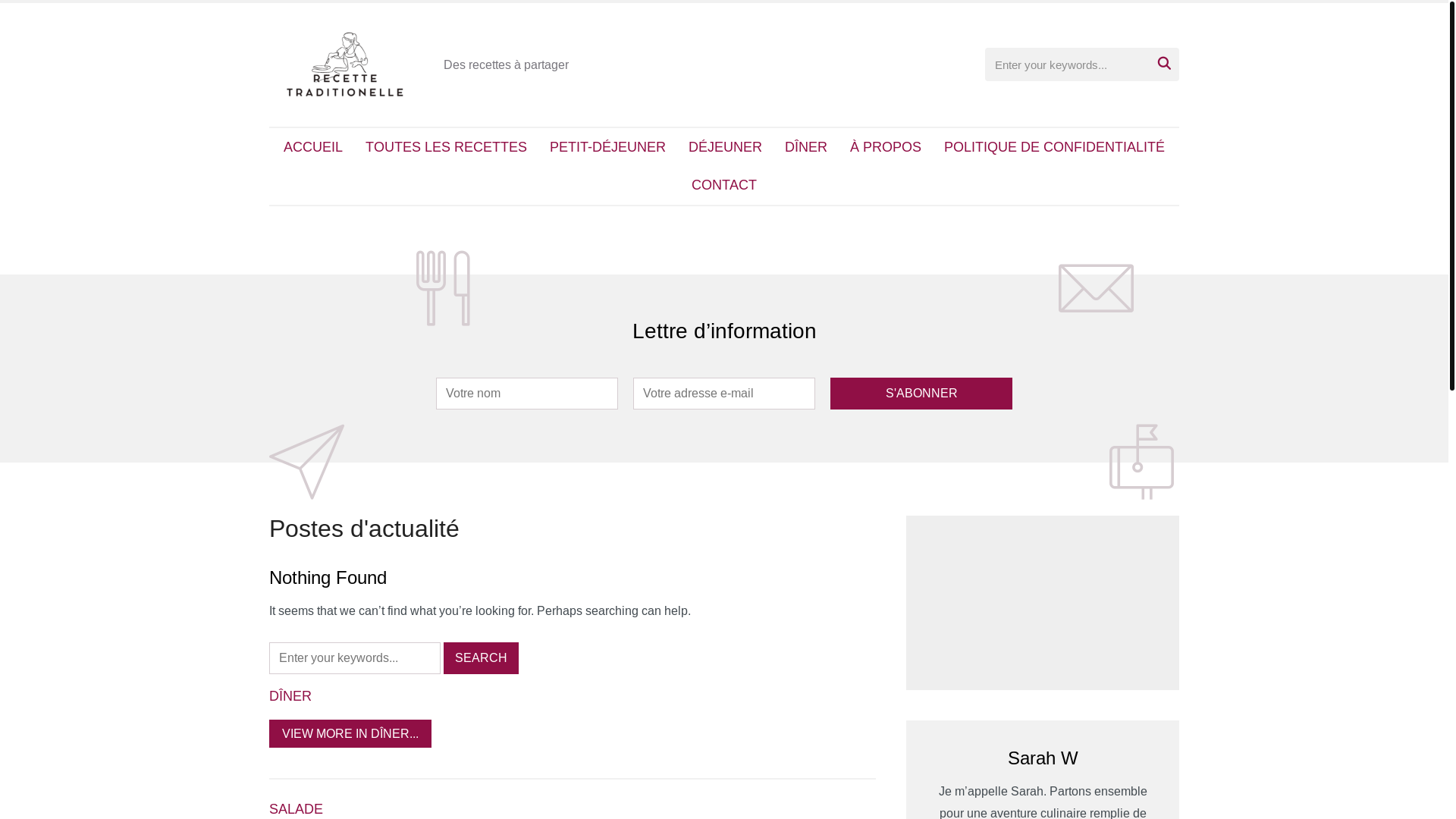 website screenshot of https://brownierecette.com/