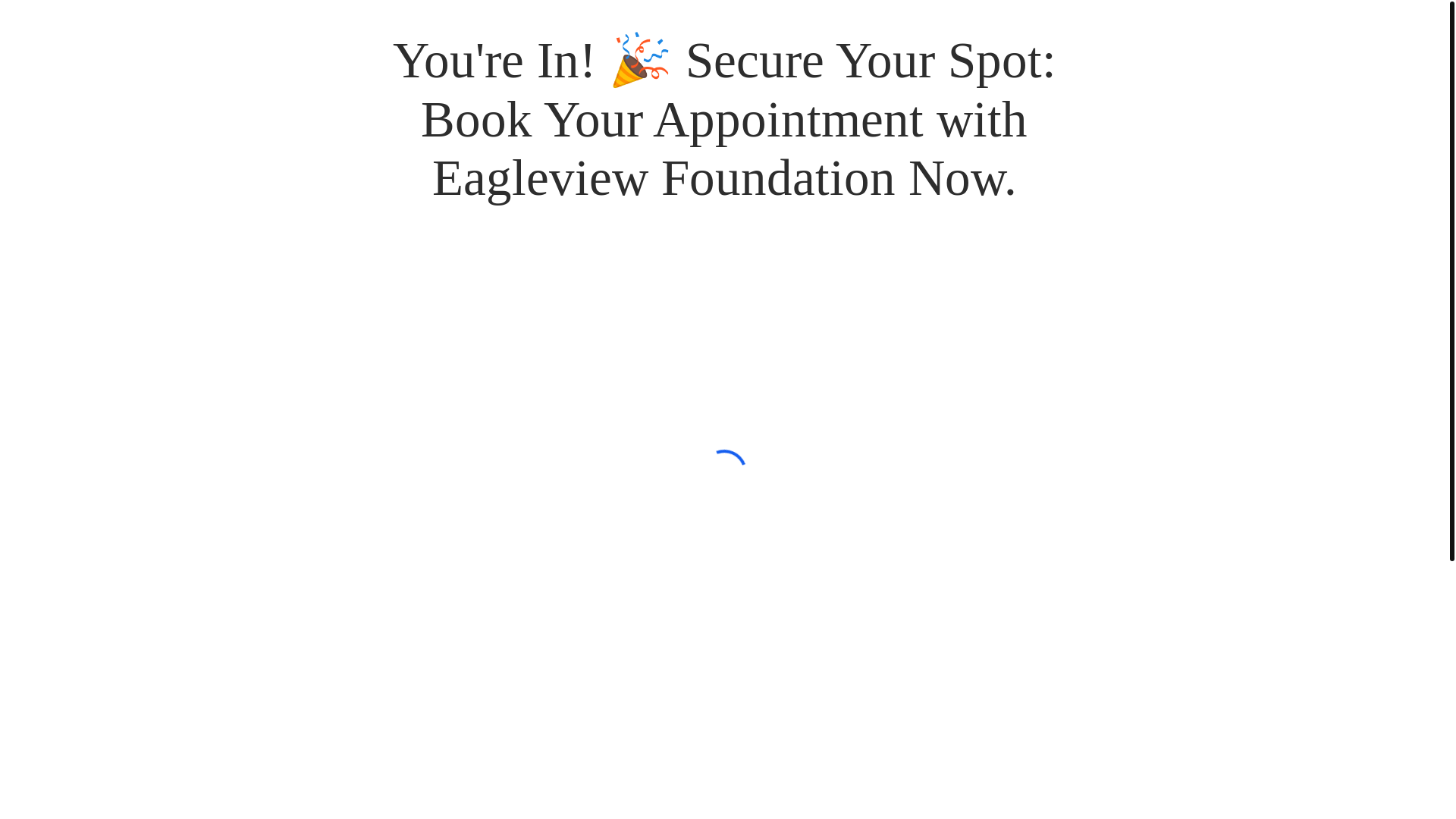website screenshot of https://eagleviewfoundations.org/