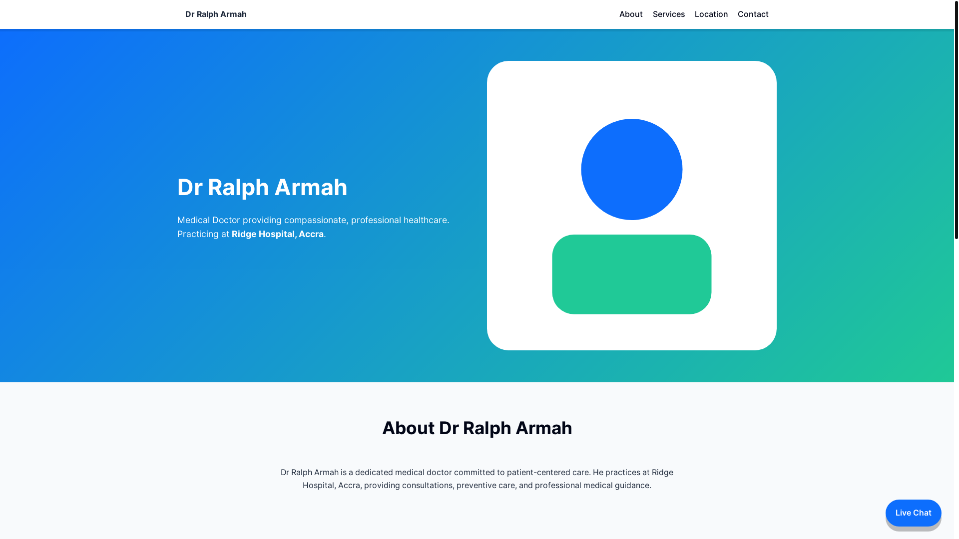 website screenshot of https://drralpharmah.online/