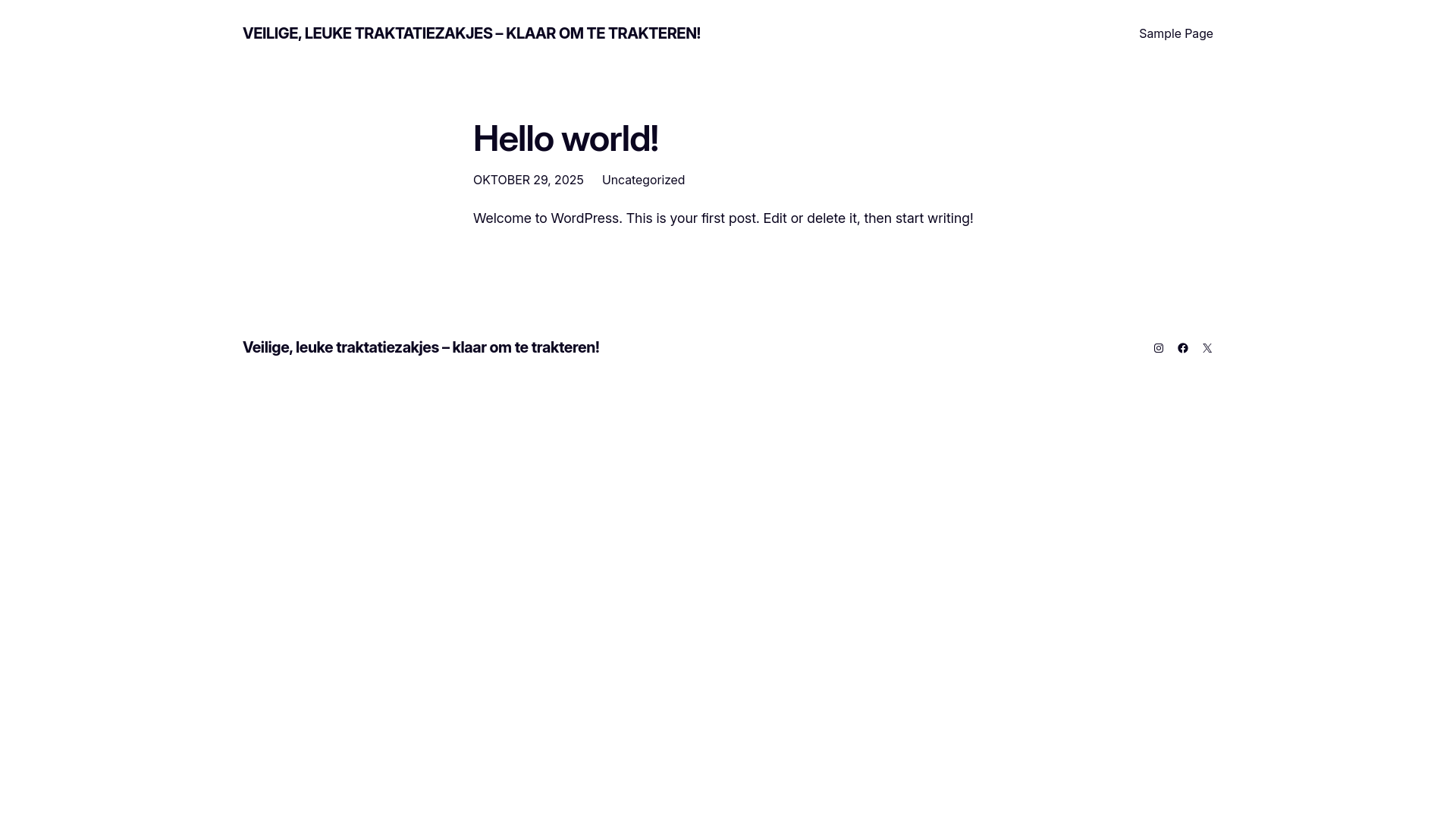 website screenshot of https://traktatasje.nl/