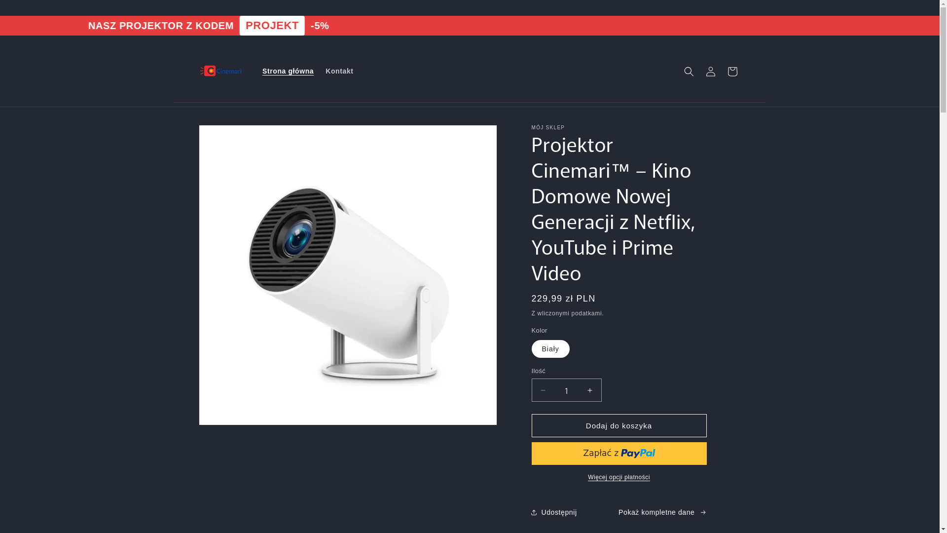 website screenshot of https://cinemari.pl/