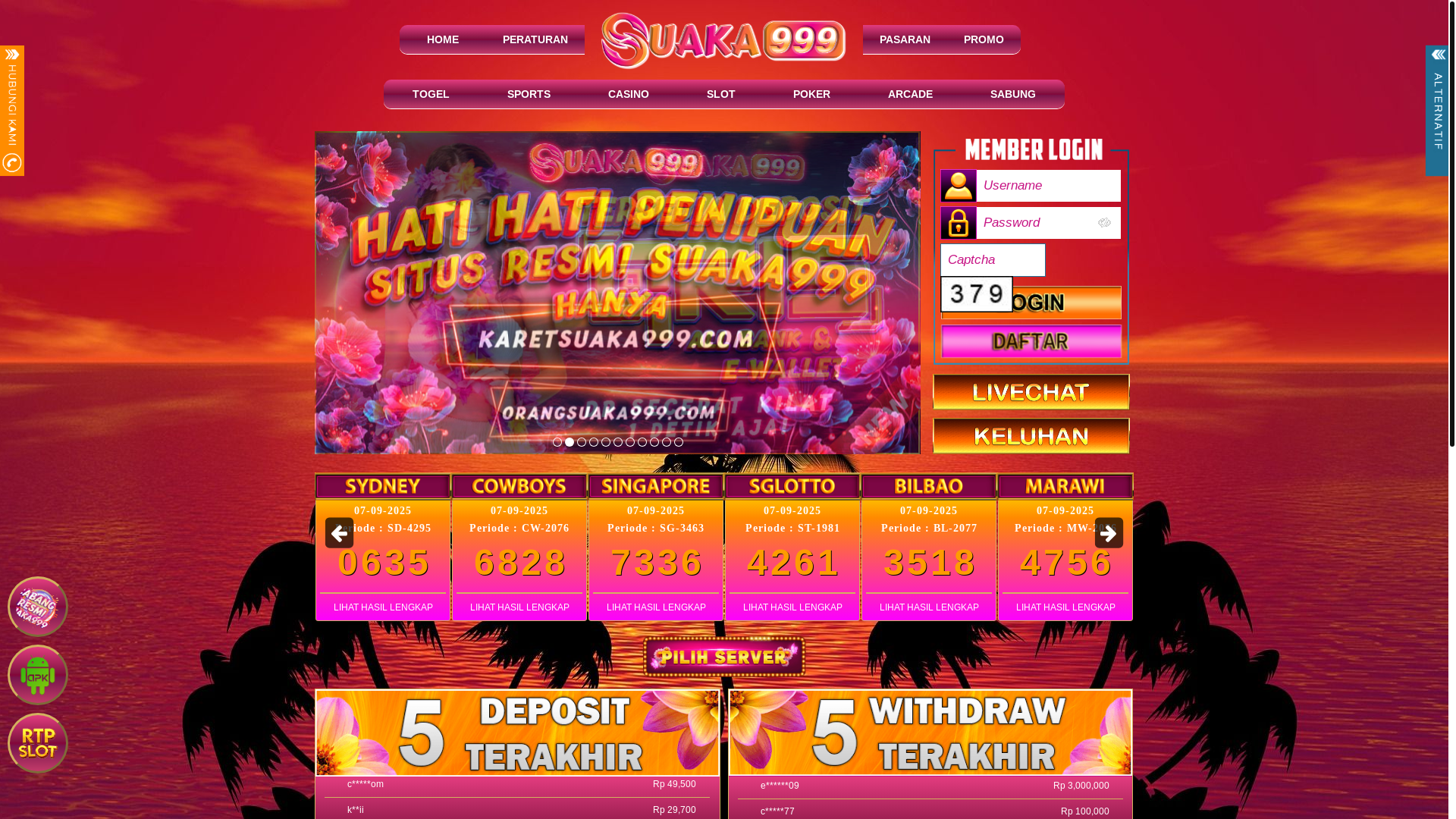 website screenshot of https://bukitsuaka999.com/