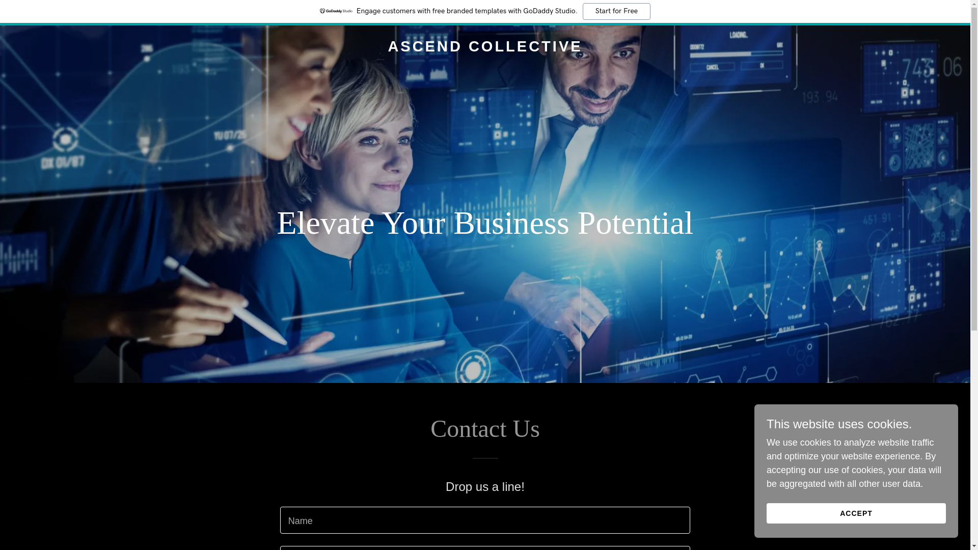 website screenshot of https://ascendcollective.global/
