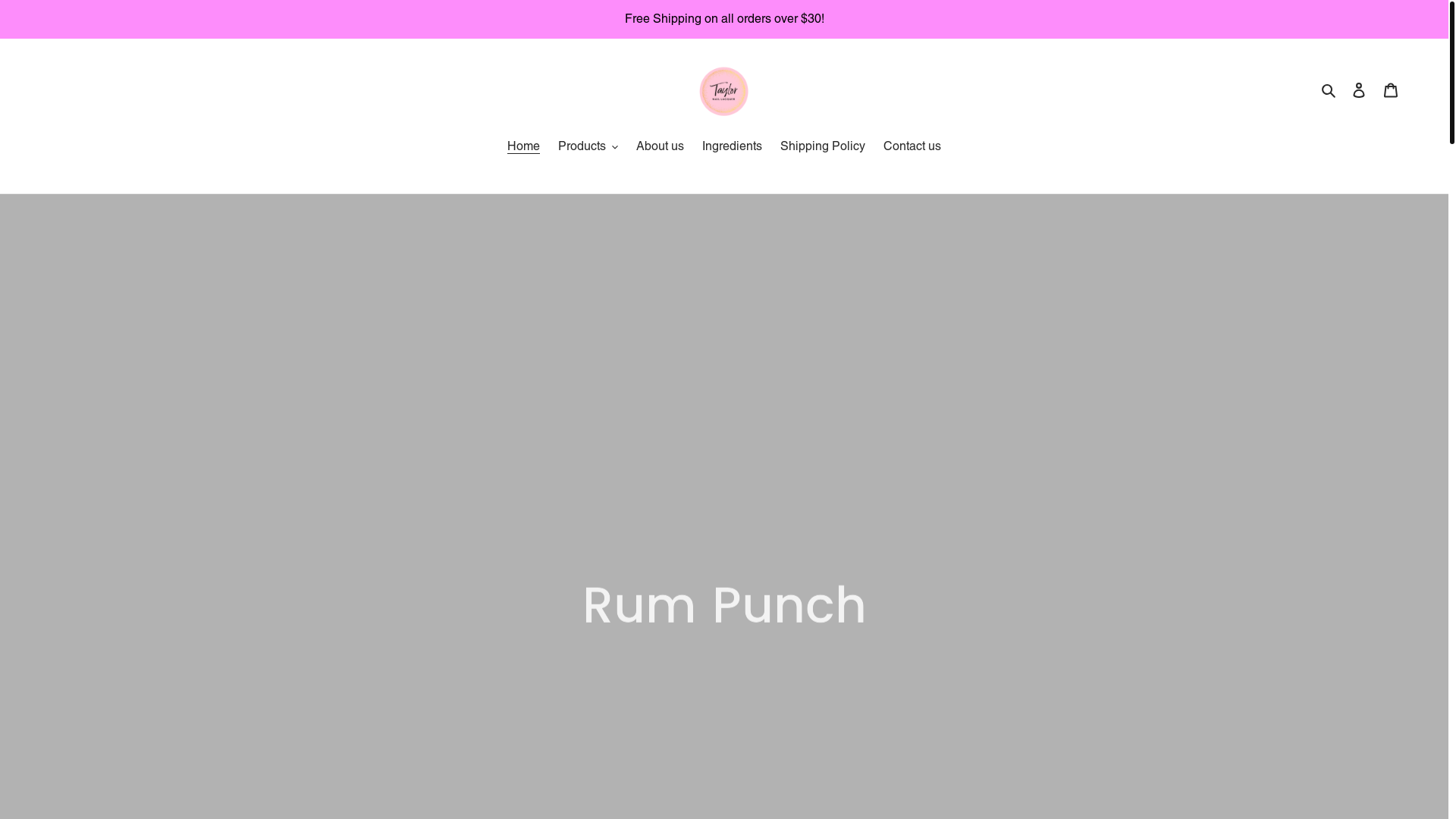 website screenshot of https://taylorlacquer.com/
