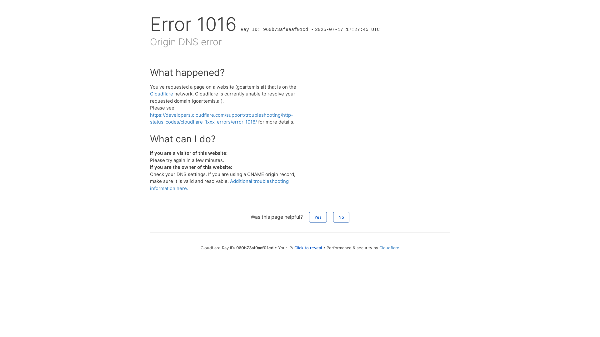 website screenshot of https://goartemis.ai/
