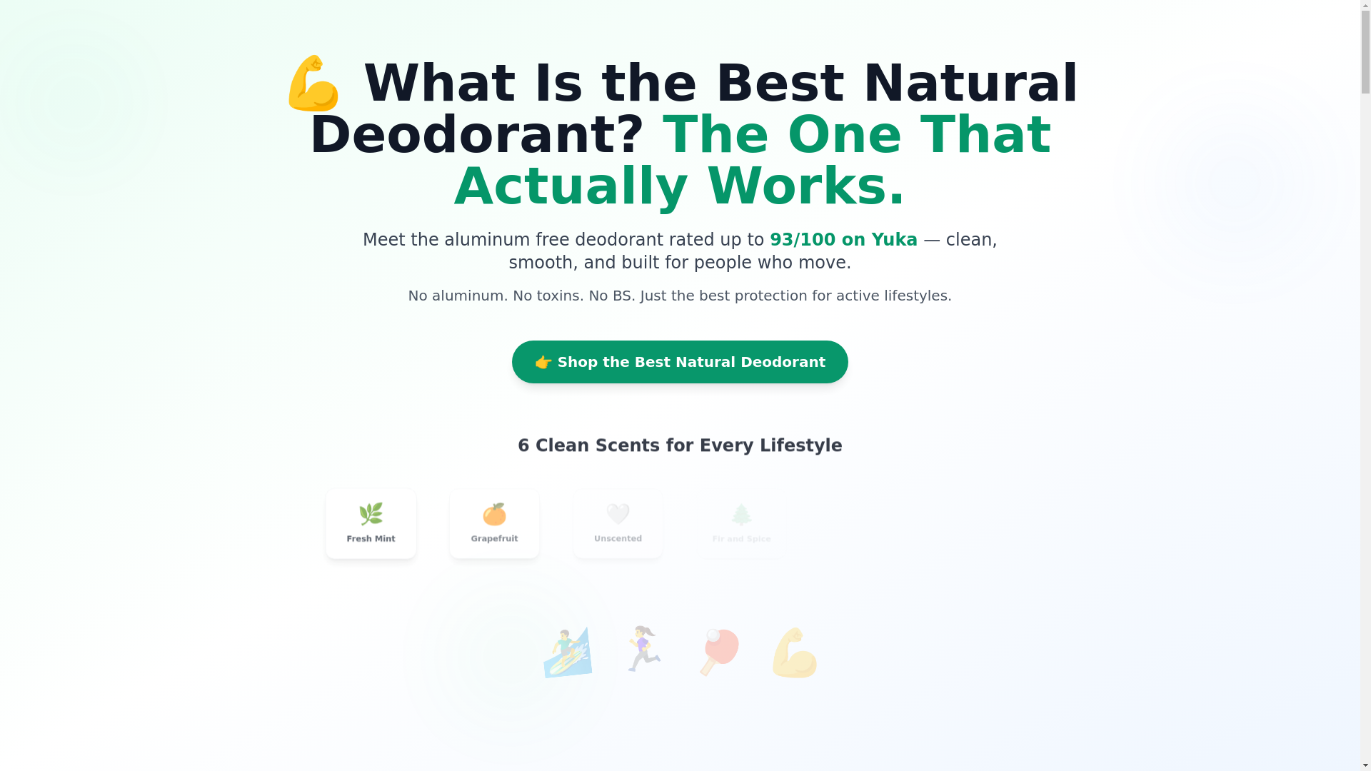 website screenshot of https://activedeodorants.com/