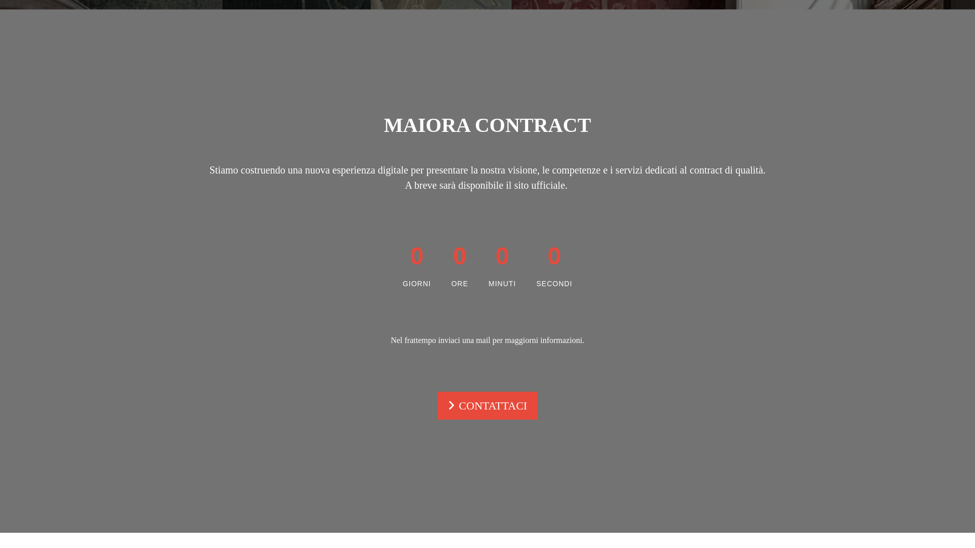 website screenshot of https://maioracontract.it/