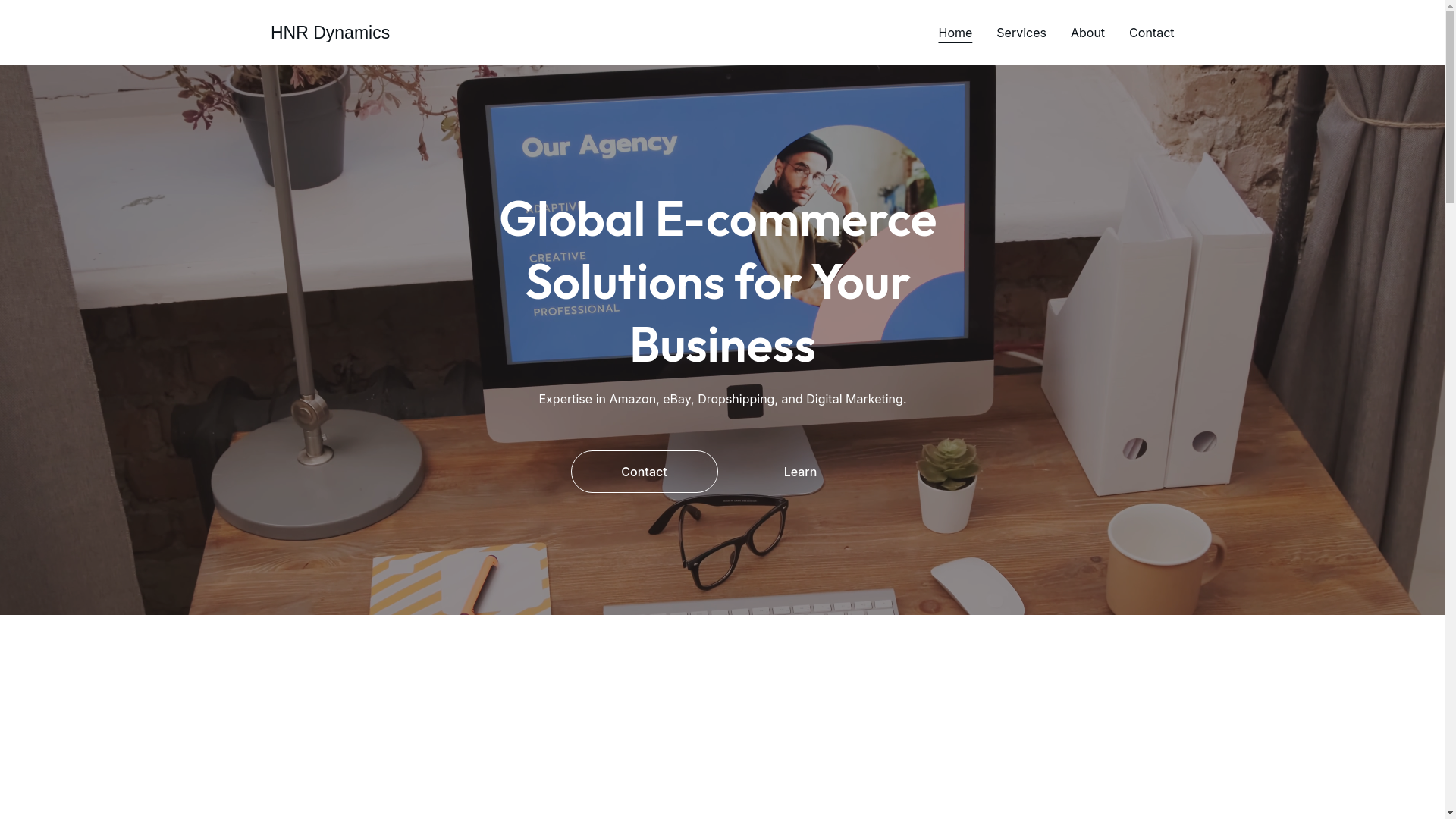 website screenshot of https://hnrdynamics.com/