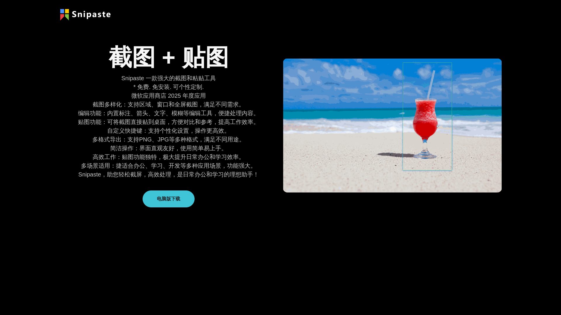 website screenshot of https://snipsaate.com/