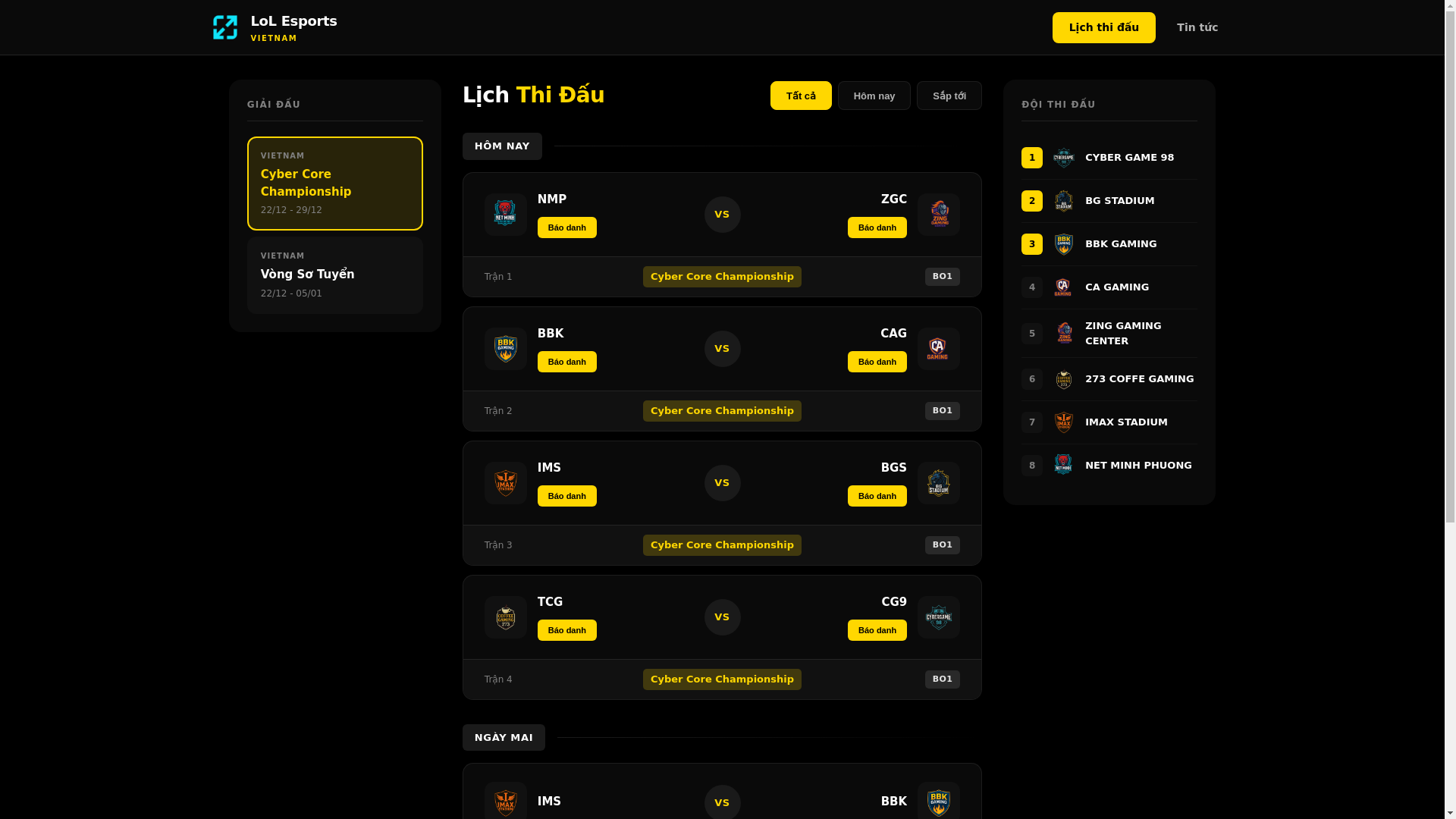 website screenshot of https://baodanh.giaidauriot.com/