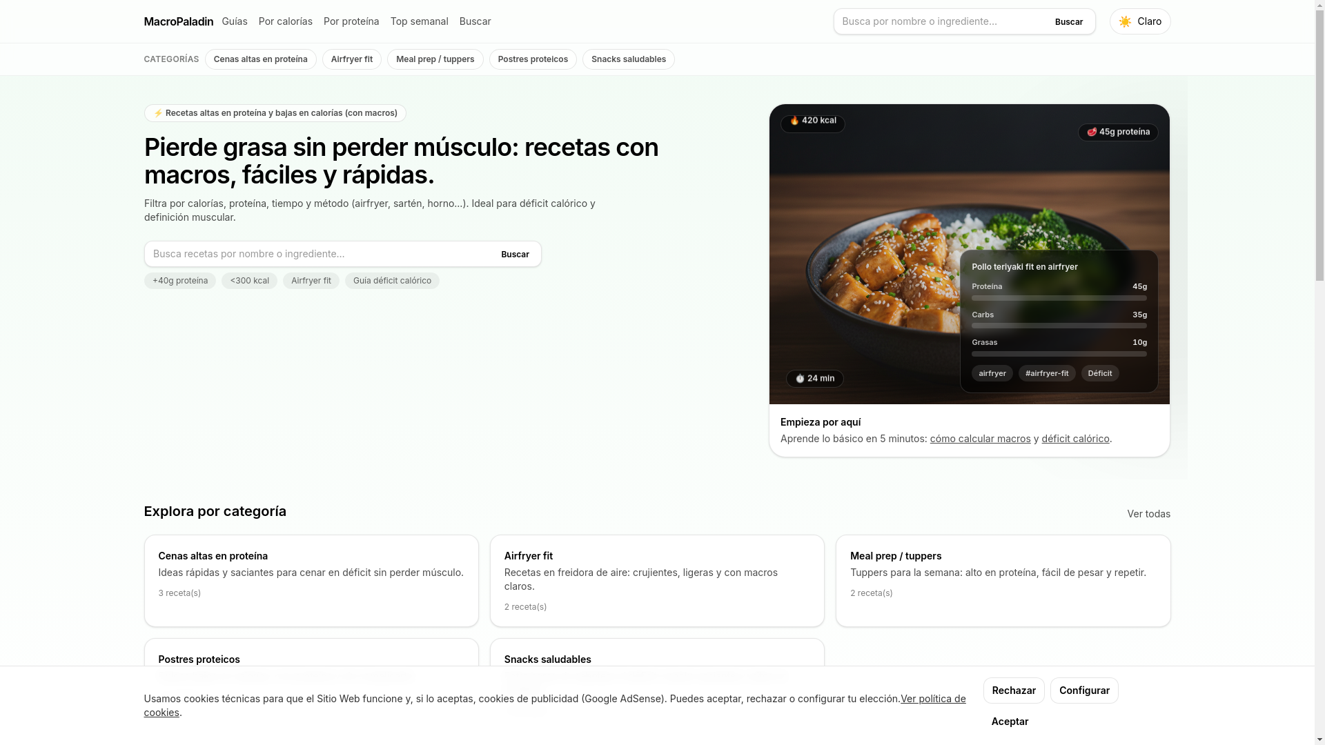 website screenshot of https://macropaladin.com/