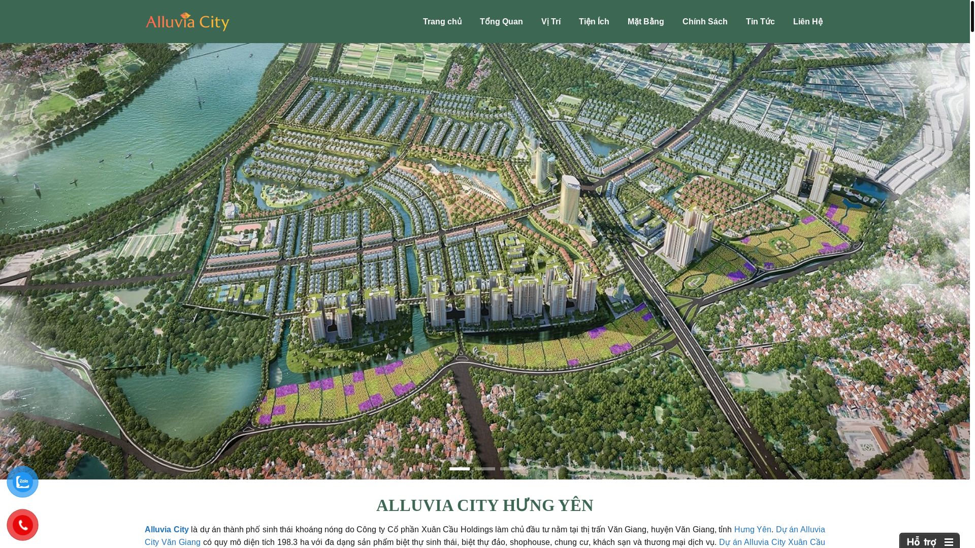 website screenshot of https://alluviacityhungyen.net/