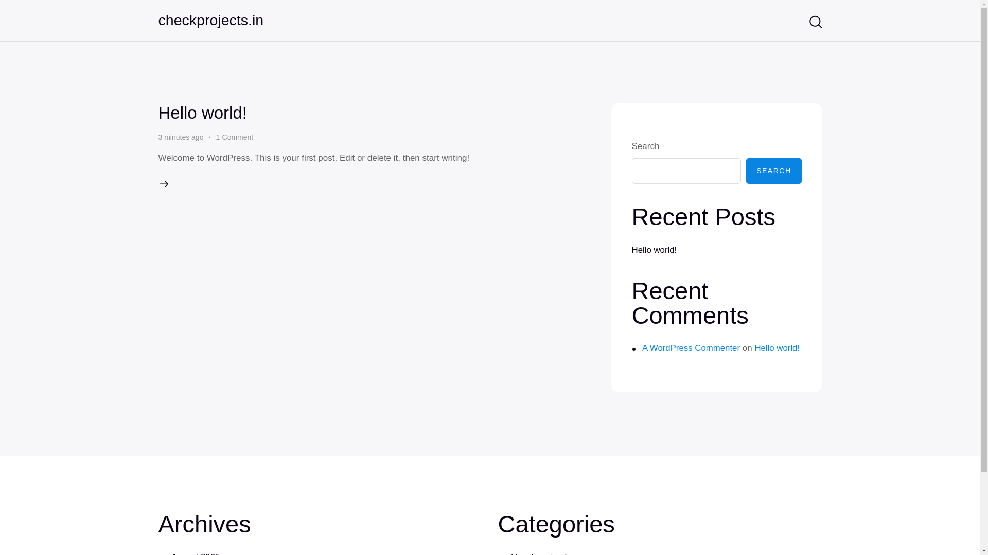 website screenshot of https://checkprojects.in/