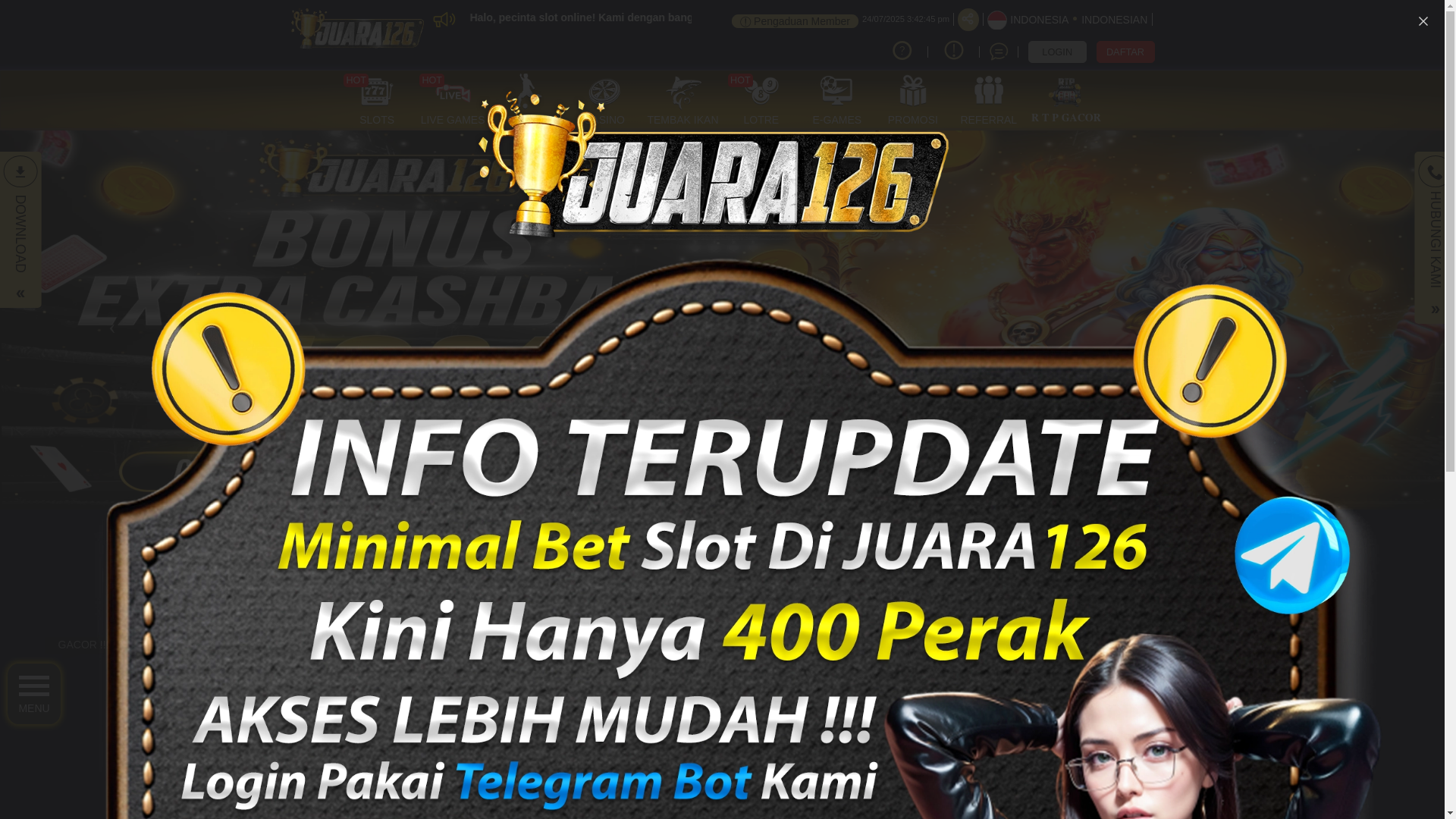 website screenshot of https://linkjuara126.store/