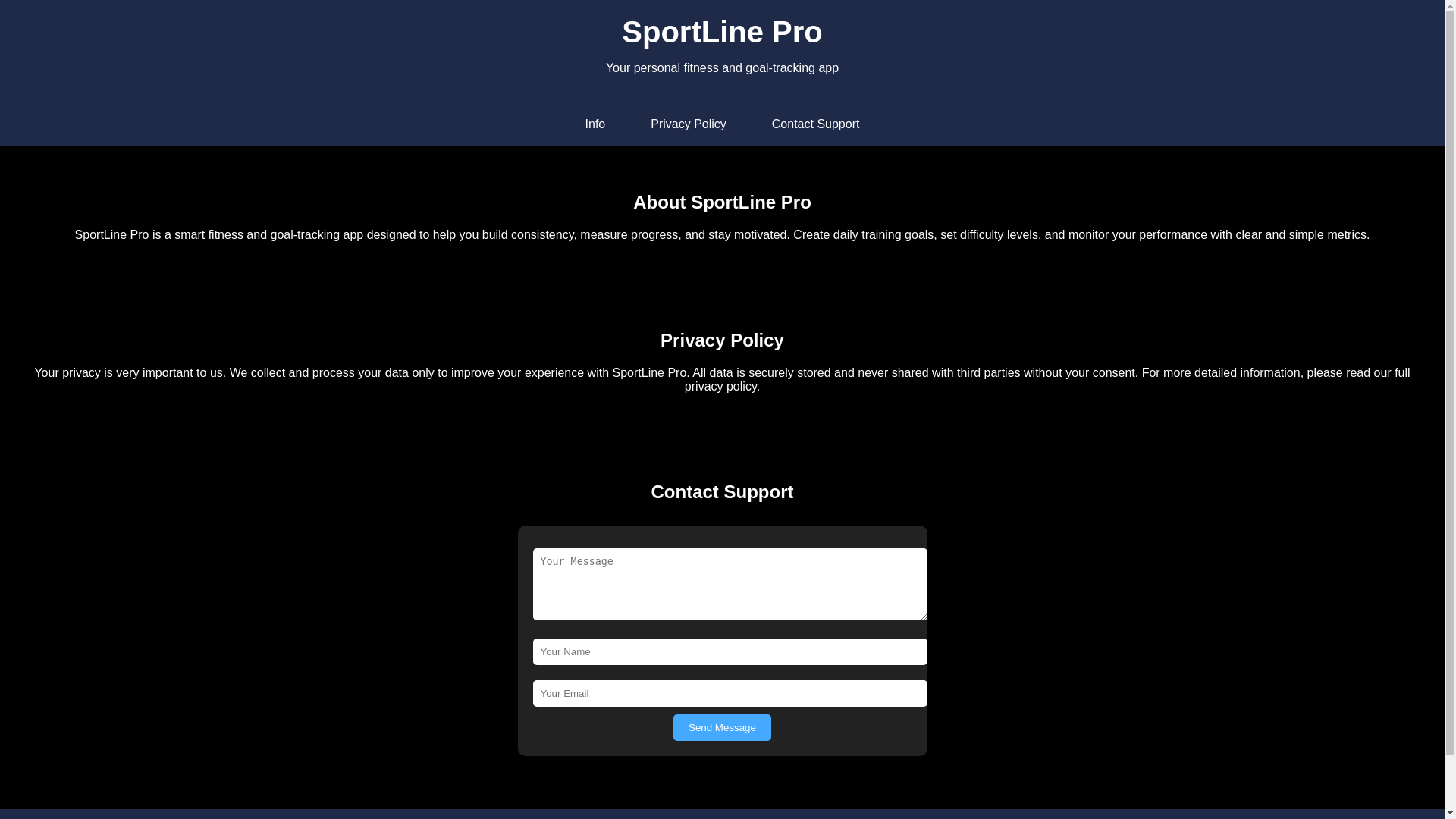 website screenshot of https://sportline-pro.pages.dev/