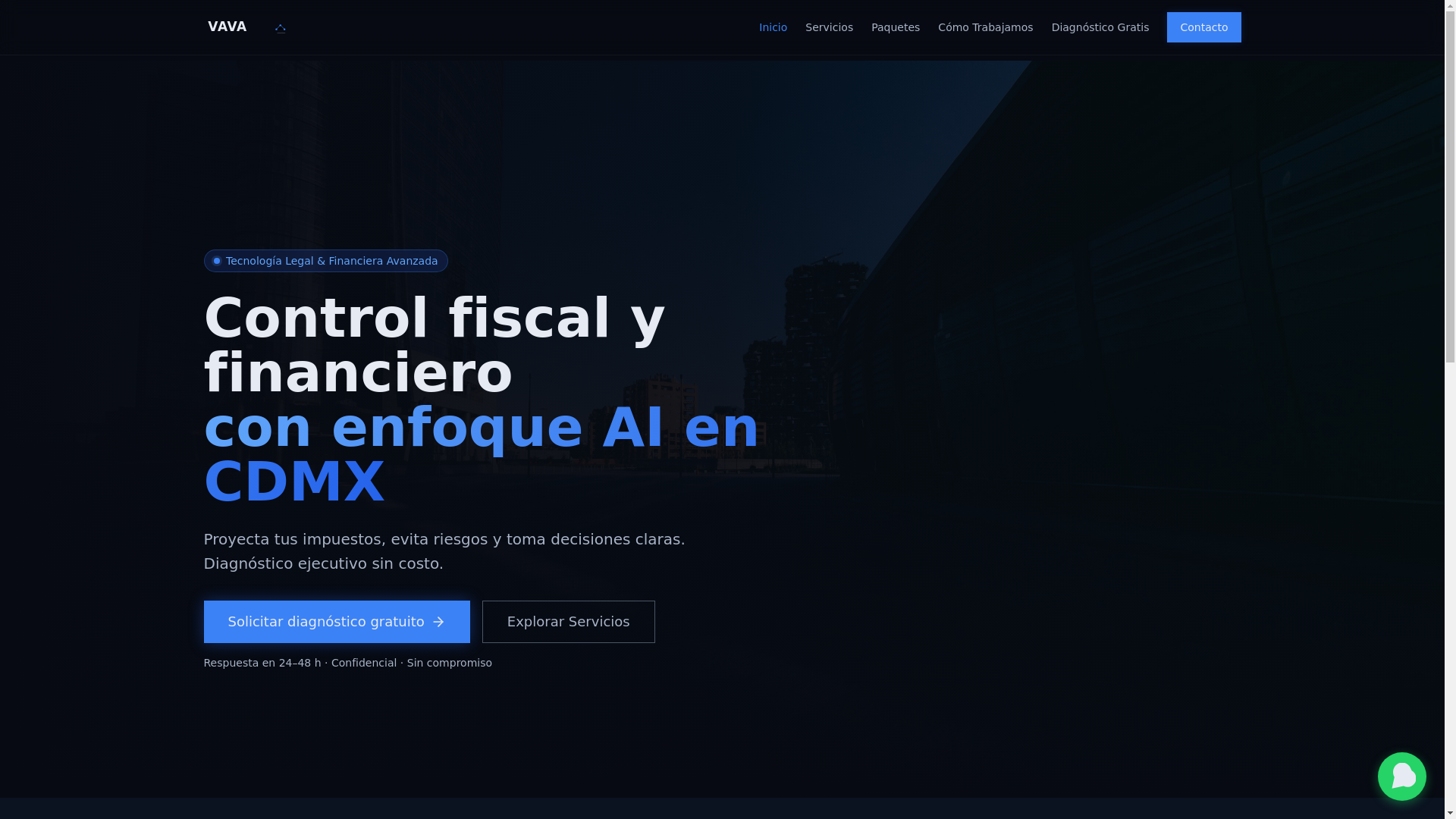 website screenshot of https://vava.com.mx/
