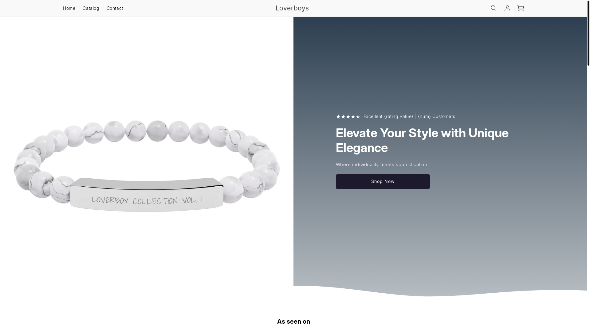 website screenshot of https://loverboys.ca/