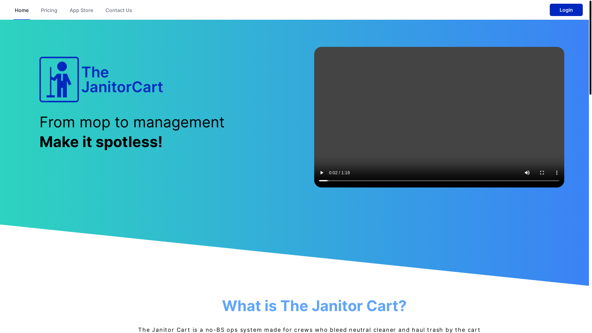 website screenshot of https://janitor-cart-web.pages.dev/