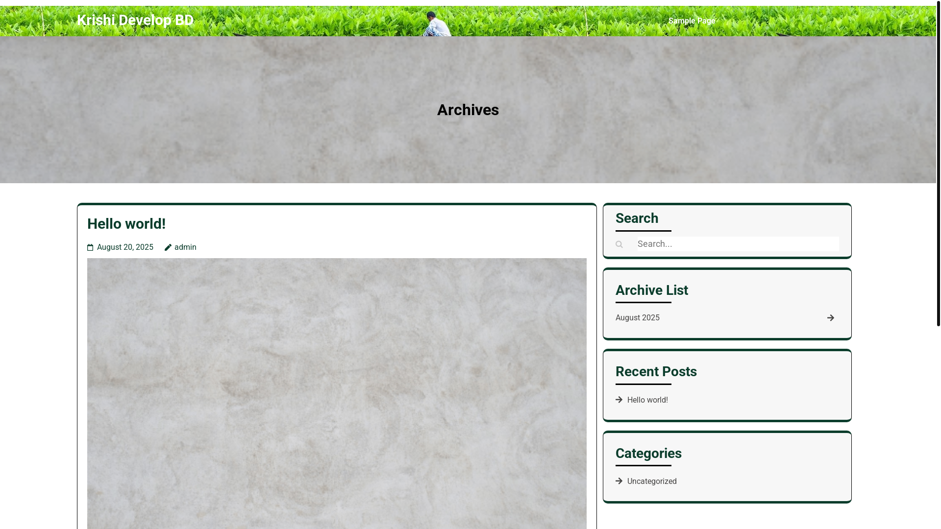 website screenshot of https://krishidevelopbd.com/