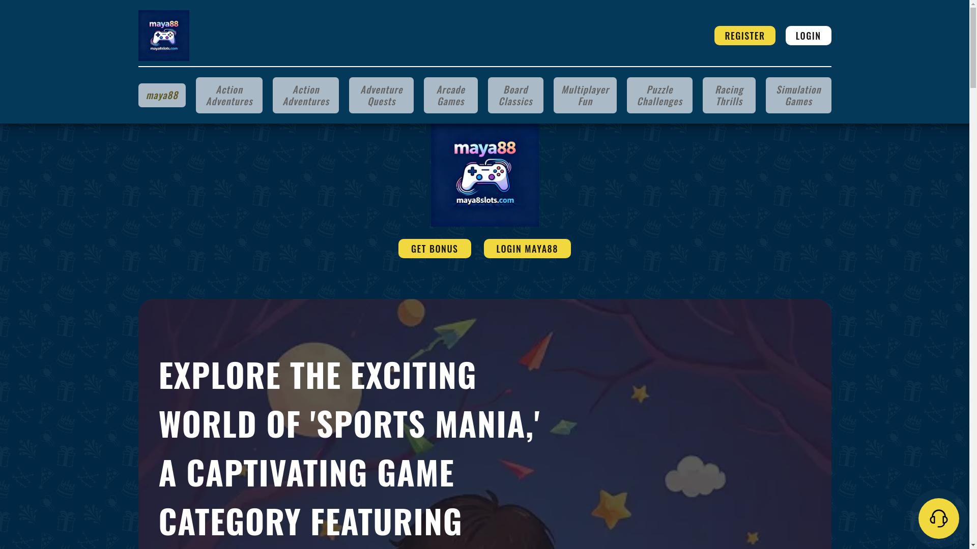website screenshot of https://maya88slots.com/