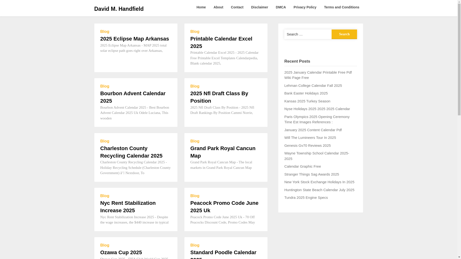 website screenshot of https://davidmhandfield.pages.dev/
