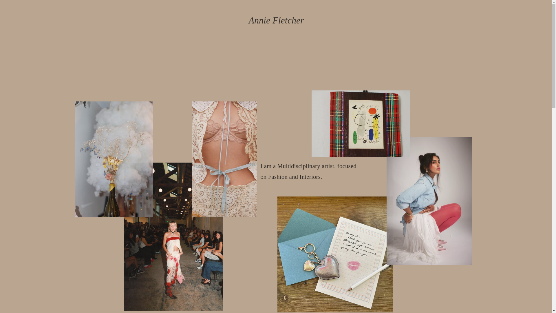 website screenshot of https://anniefletcher.art/