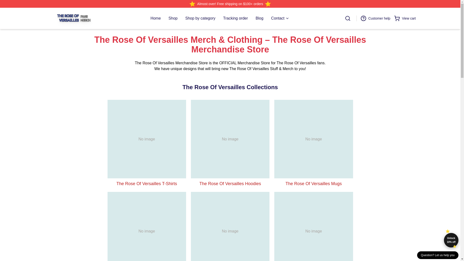 website screenshot of https://theroseofversailles.shop/