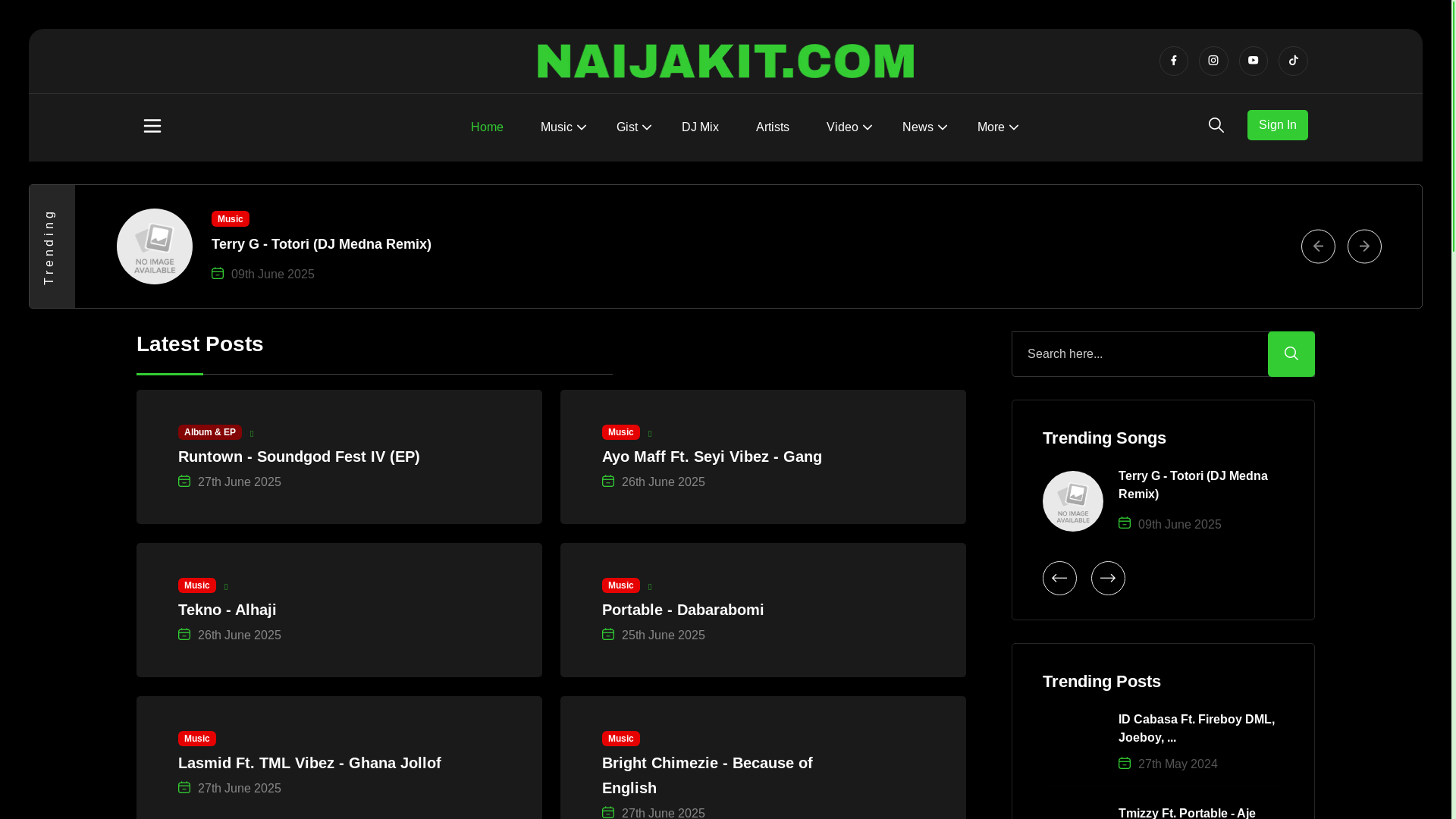 website screenshot of https://thenaijakit.com/