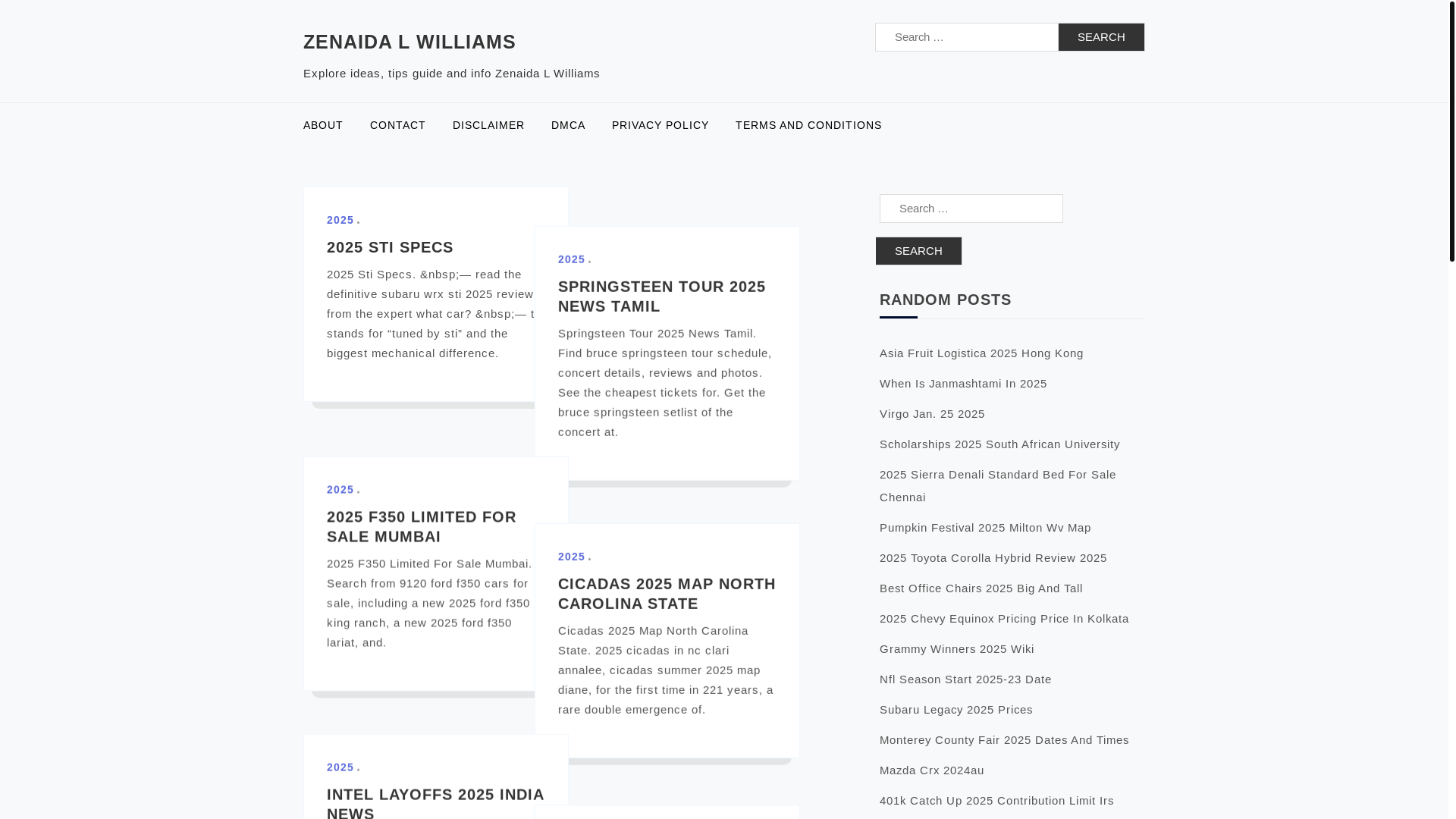 website screenshot of https://zenaidalwilliamsr.pages.dev/