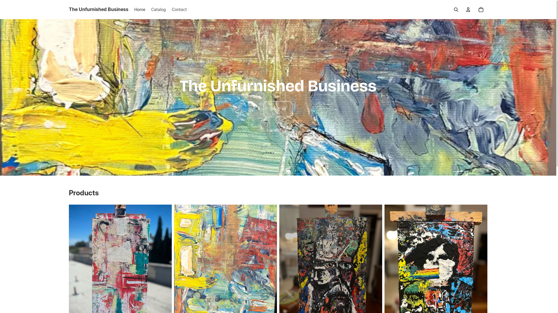 website screenshot of https://theunfurnishedbusiness.com/