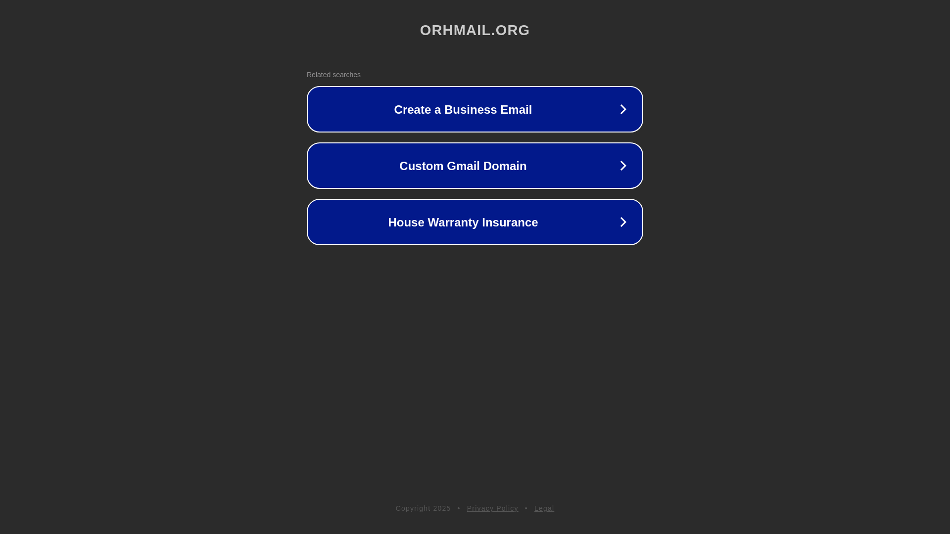 website screenshot of https://orhmail.org/