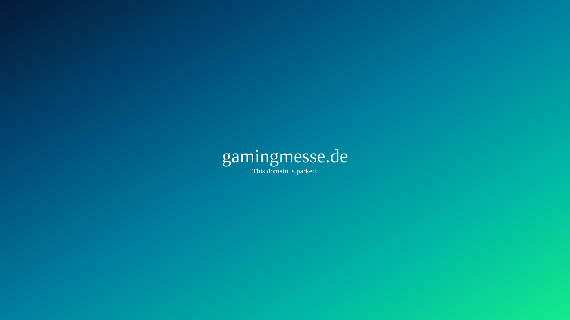 website screenshot of https://gaming-messe.de/
