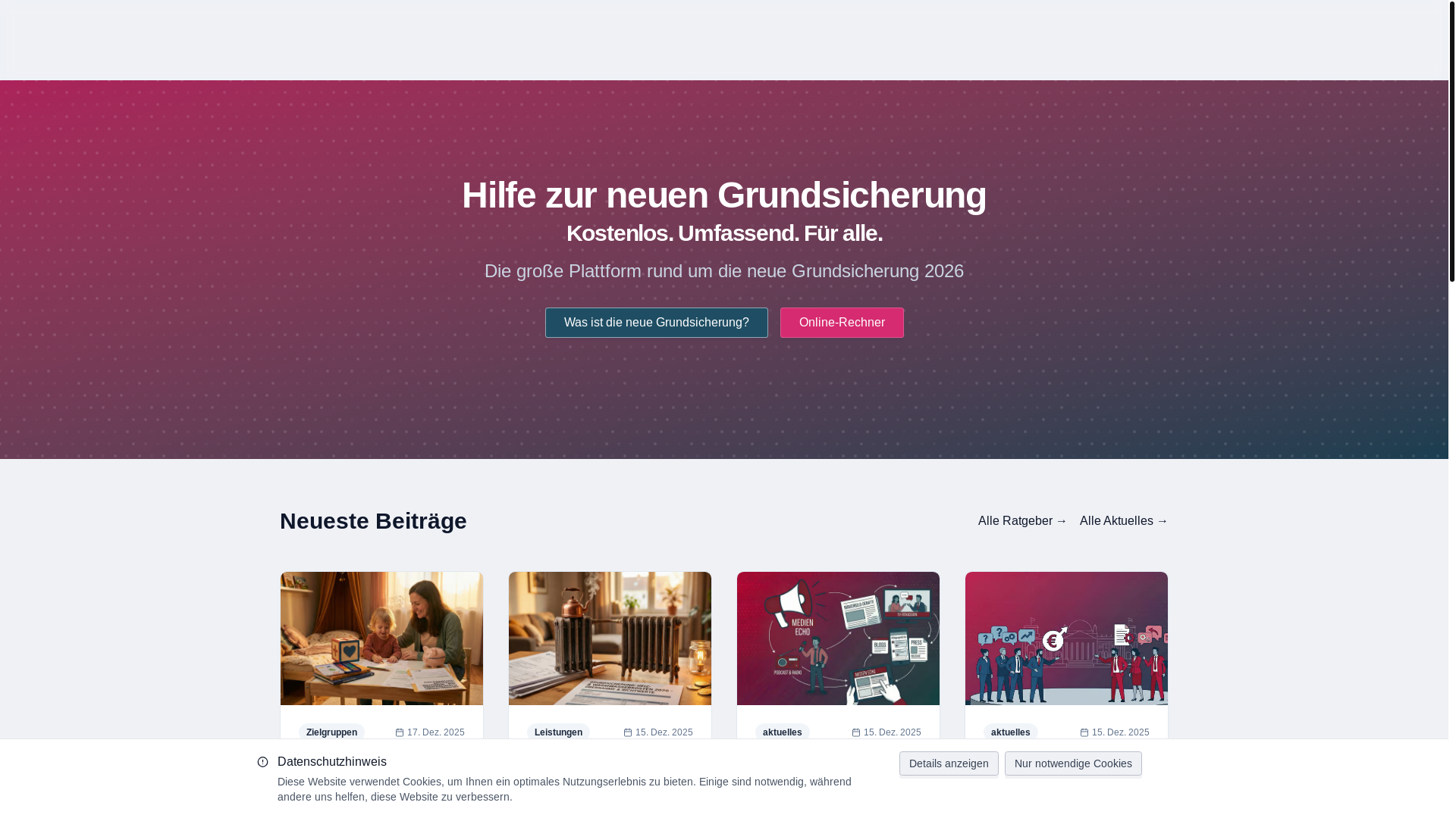 website screenshot of https://neue-grundsicherung-hilfe.de/