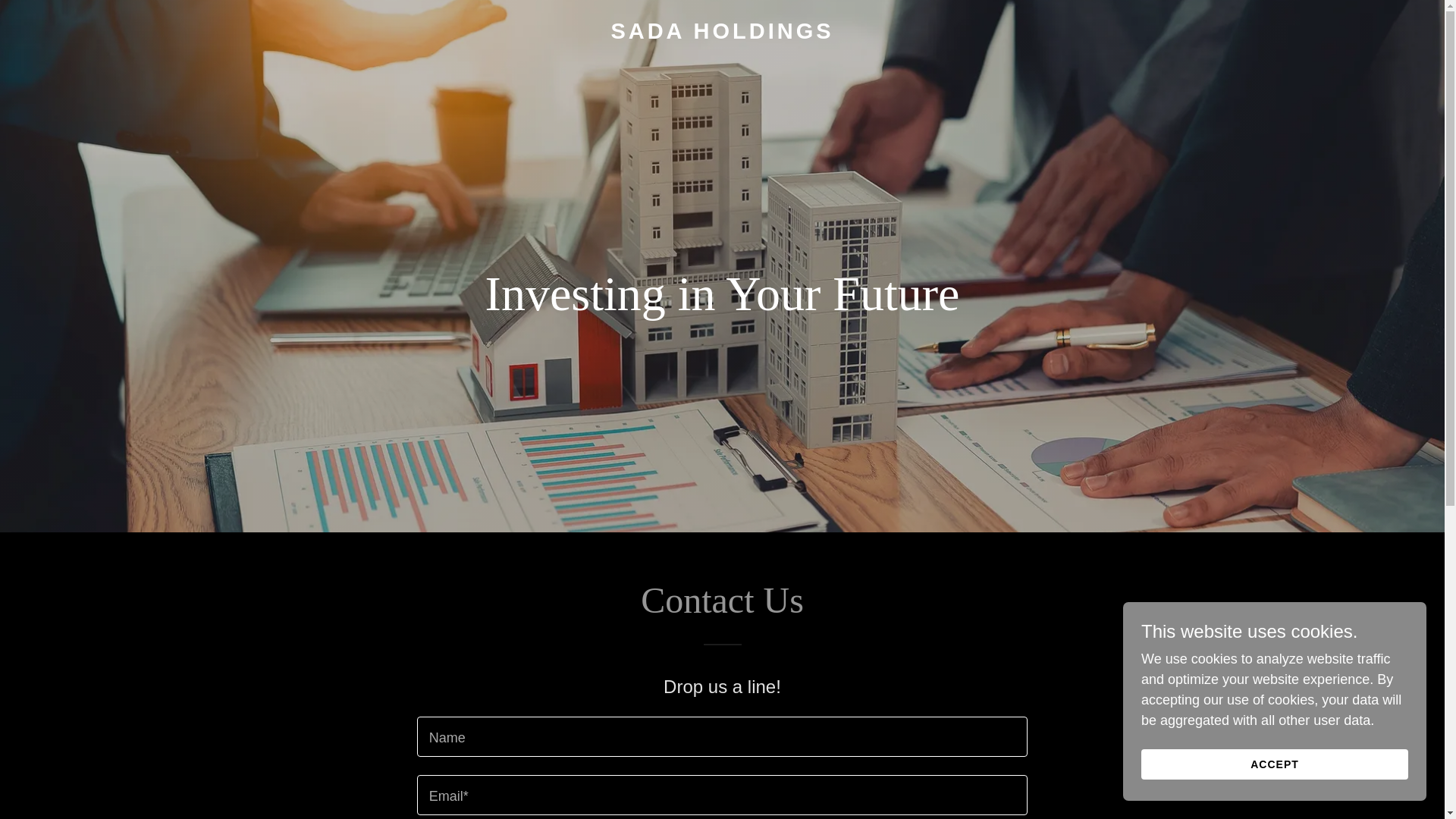 website screenshot of https://sadaholdings.ca/