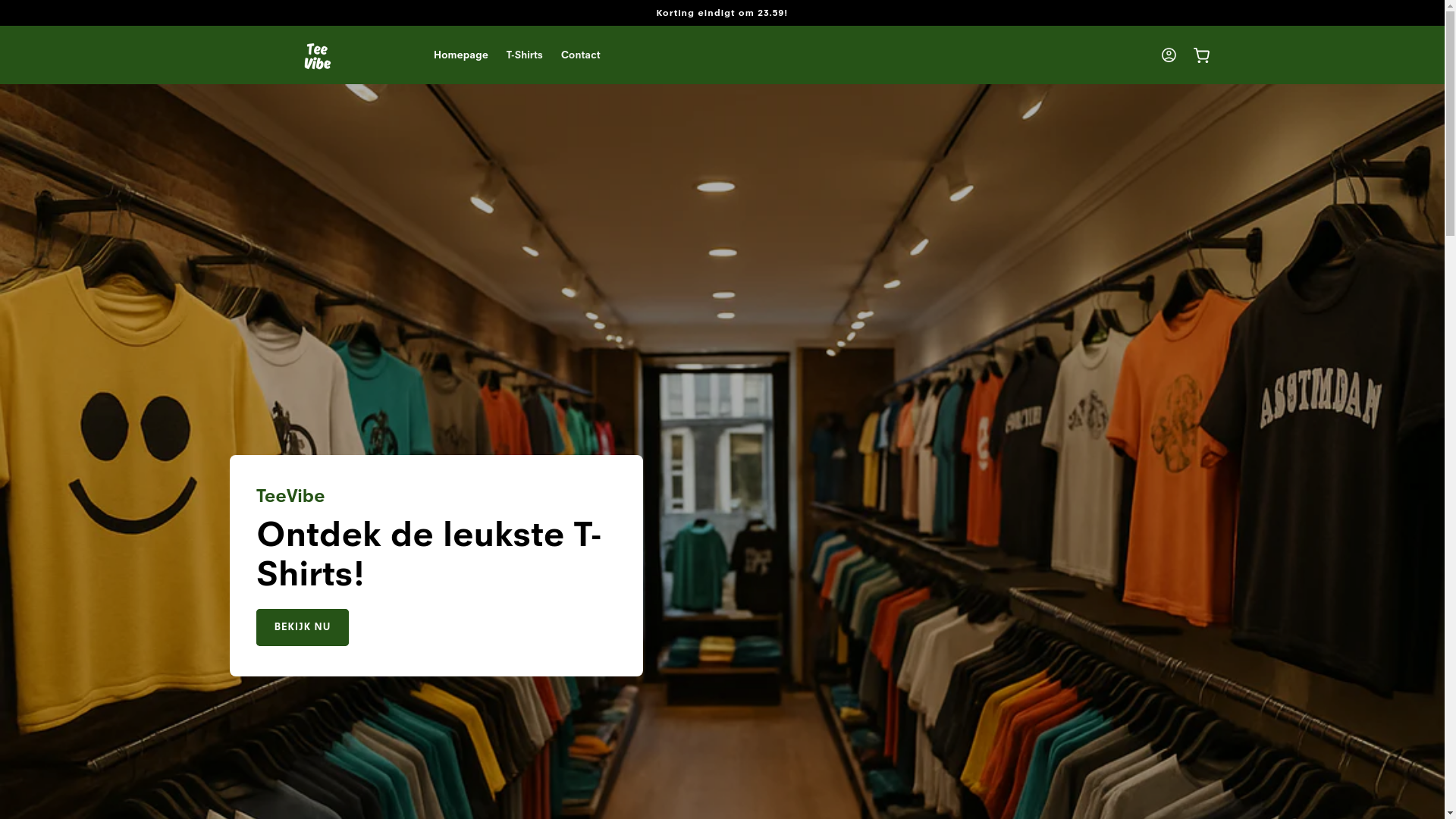 website screenshot of https://teevibe.nl/