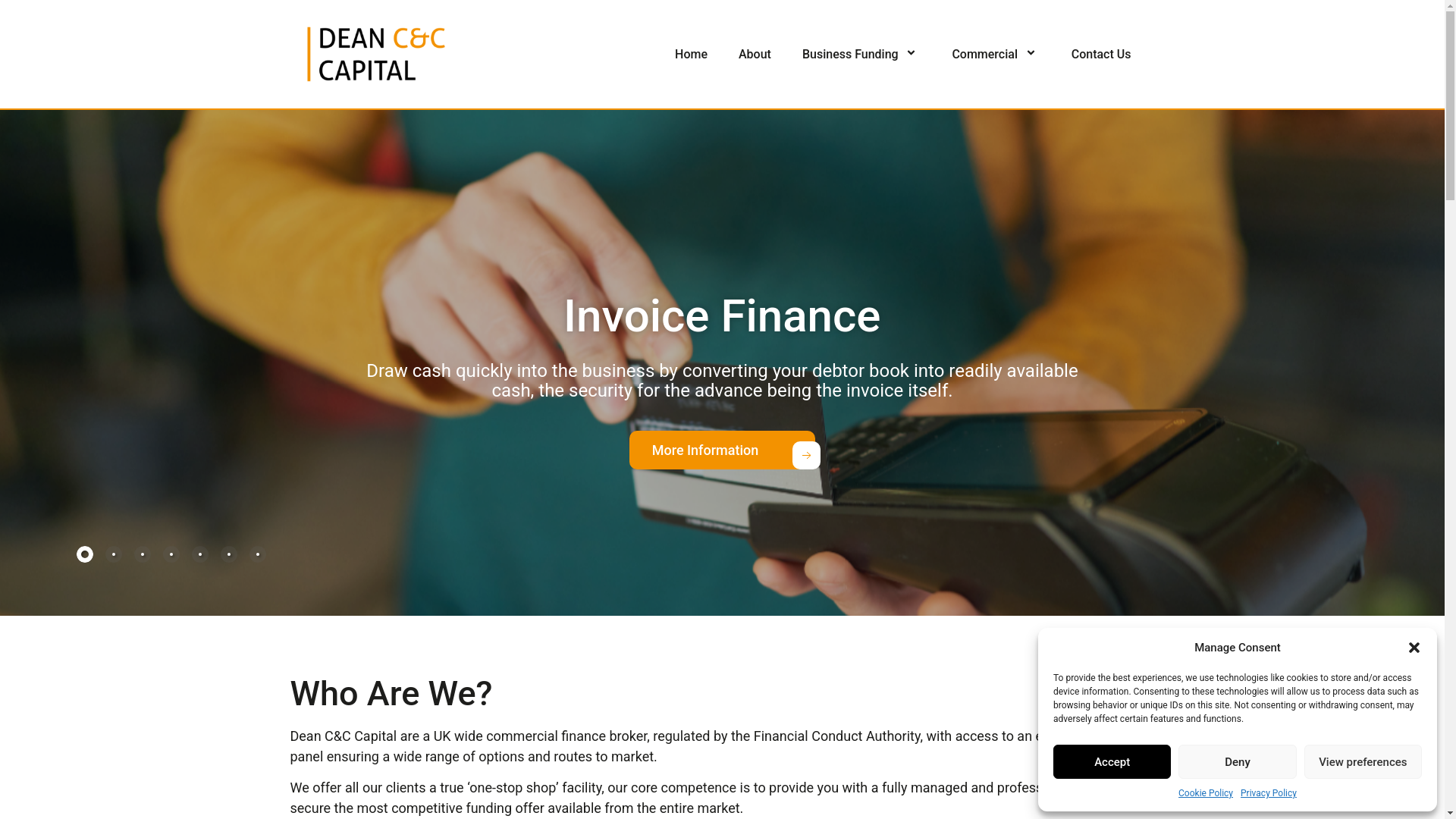 website screenshot of https://trydeancandc.org/