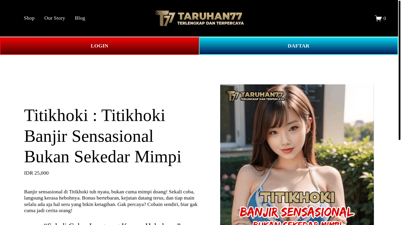 website screenshot of https://titikhoki.org/