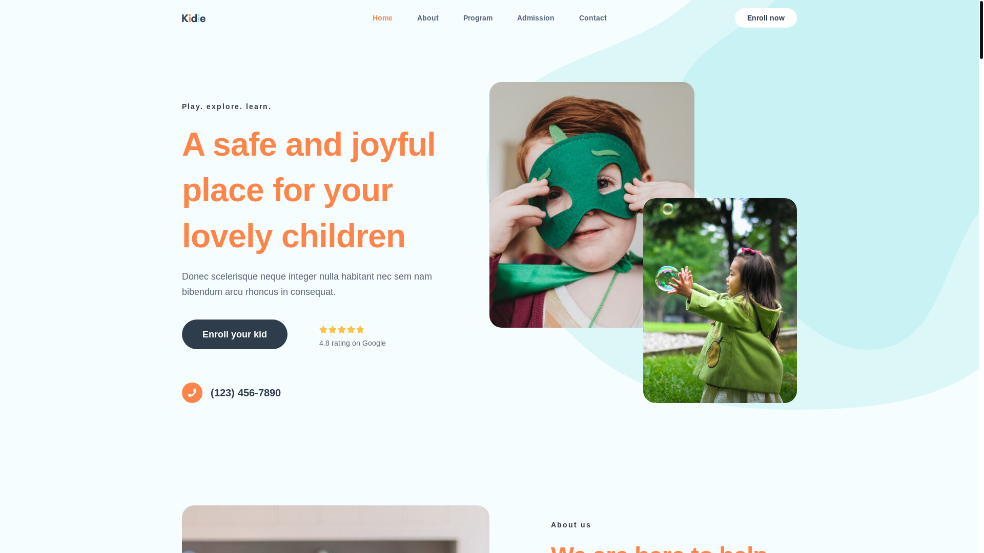 website screenshot of https://hevnacocukokulu.com/