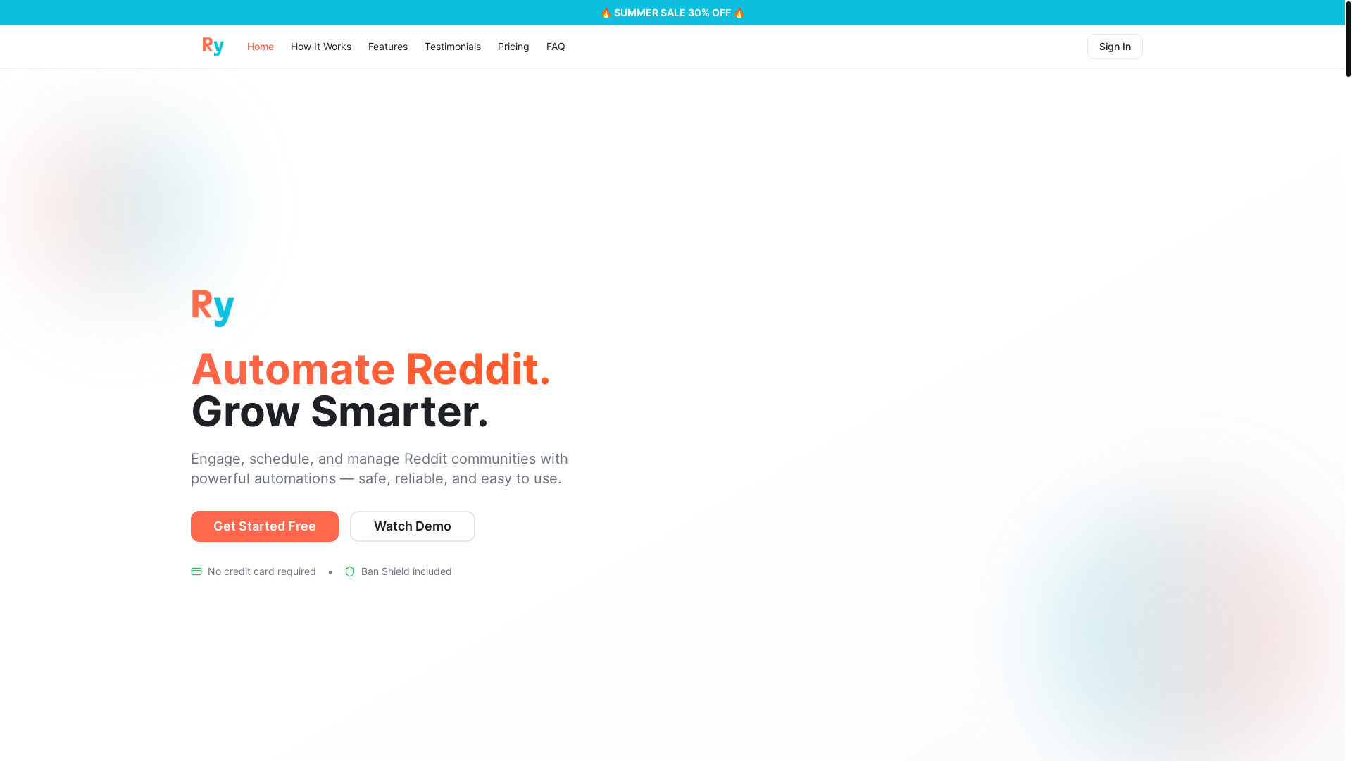 website screenshot of https://reddly-reddit-automations.pages.dev/