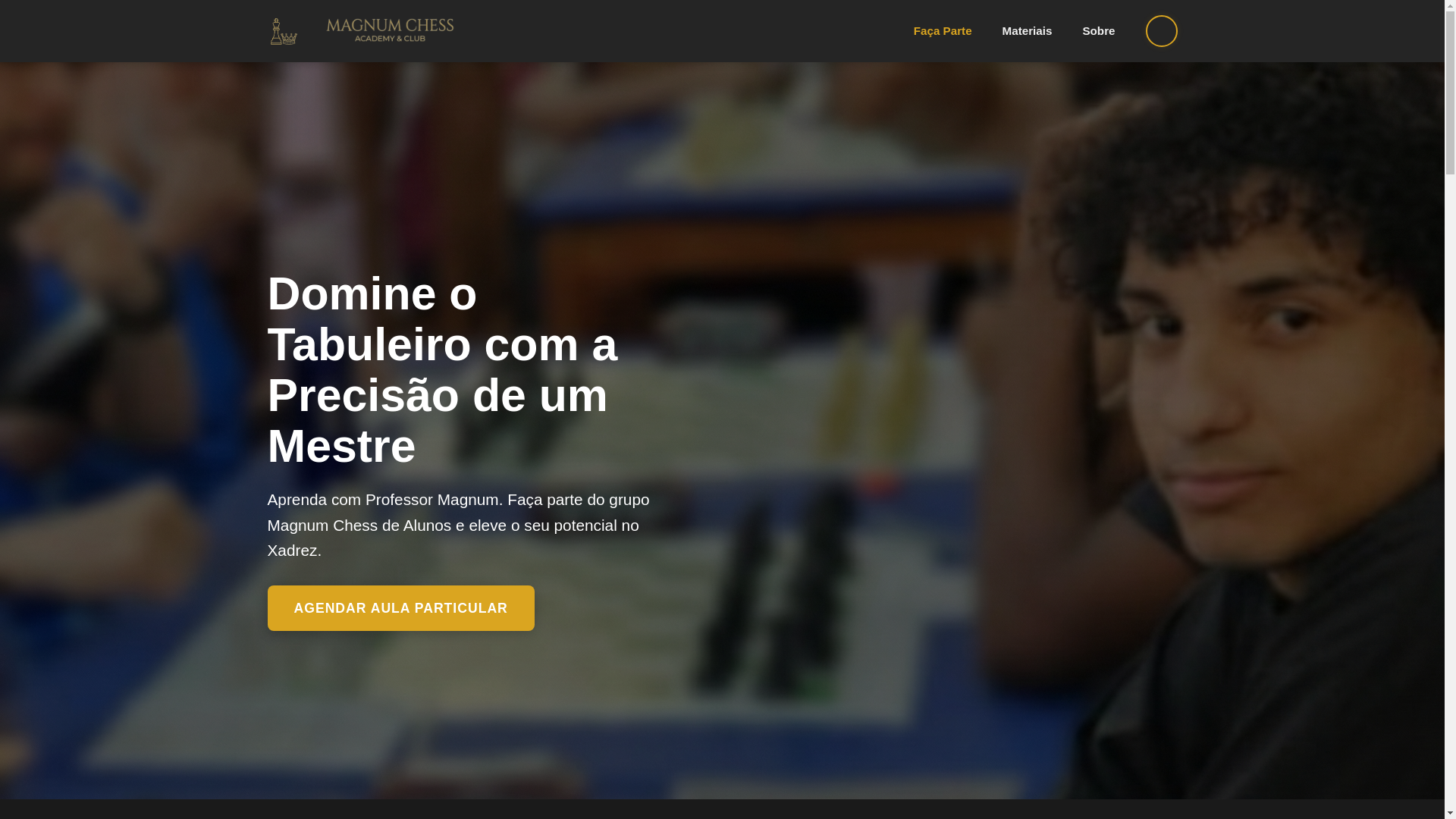 website screenshot of https://magnumchess.com.br/