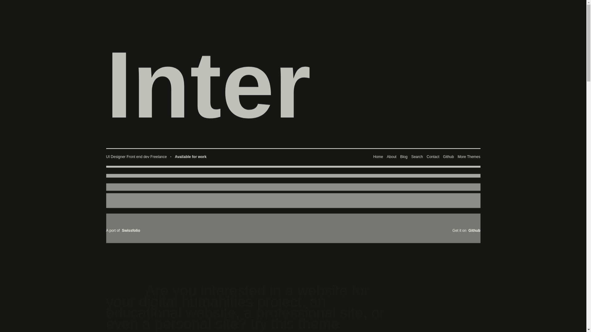 website screenshot of https://11ty-inter.pages.dev/