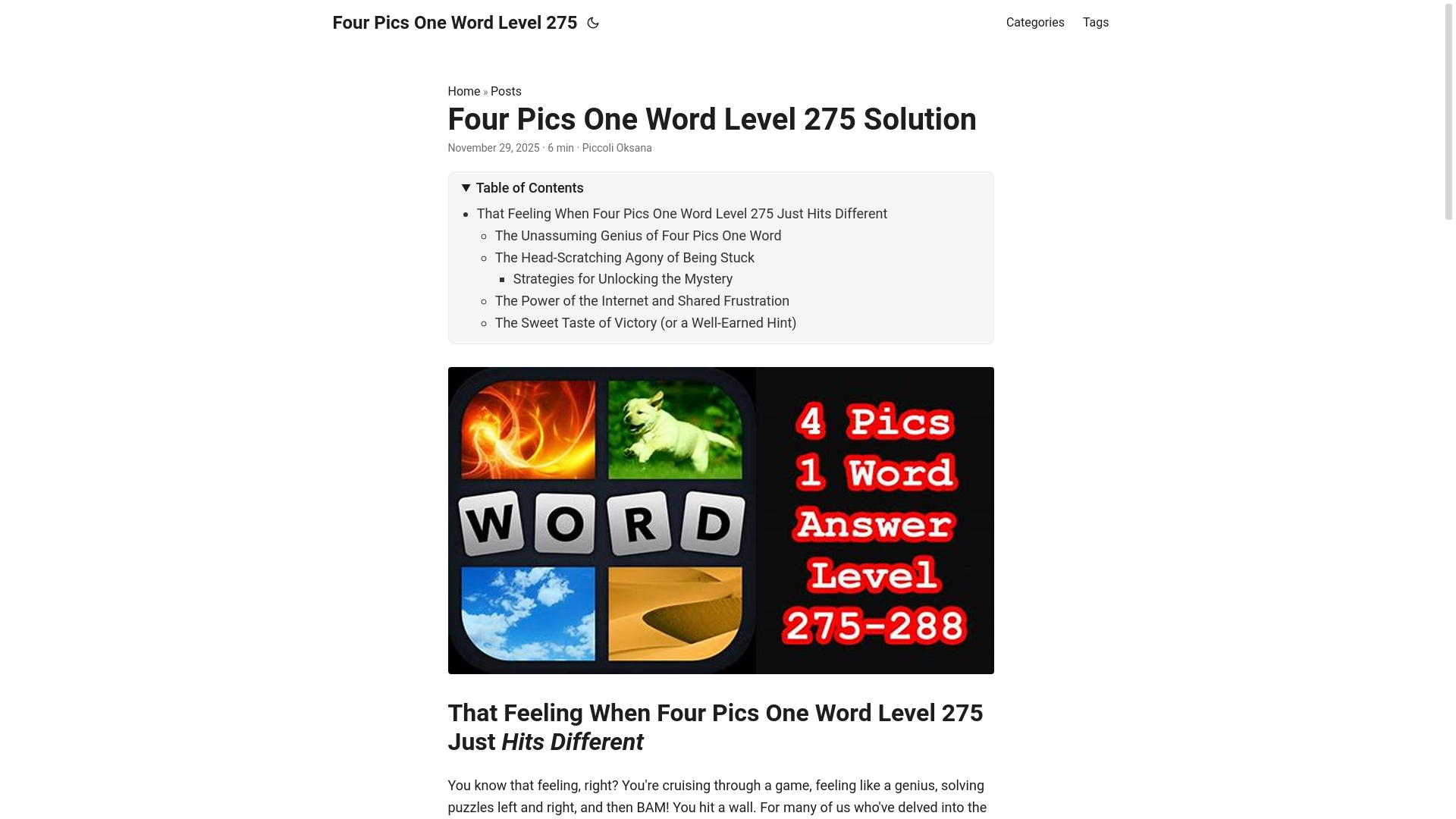 website screenshot of https://fourpicsonewordlevel2754.pages.dev/