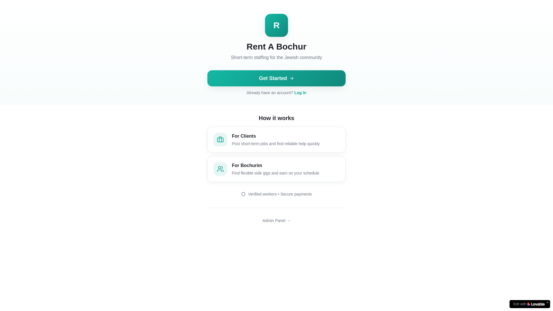 website screenshot of https://rentabochur.app/