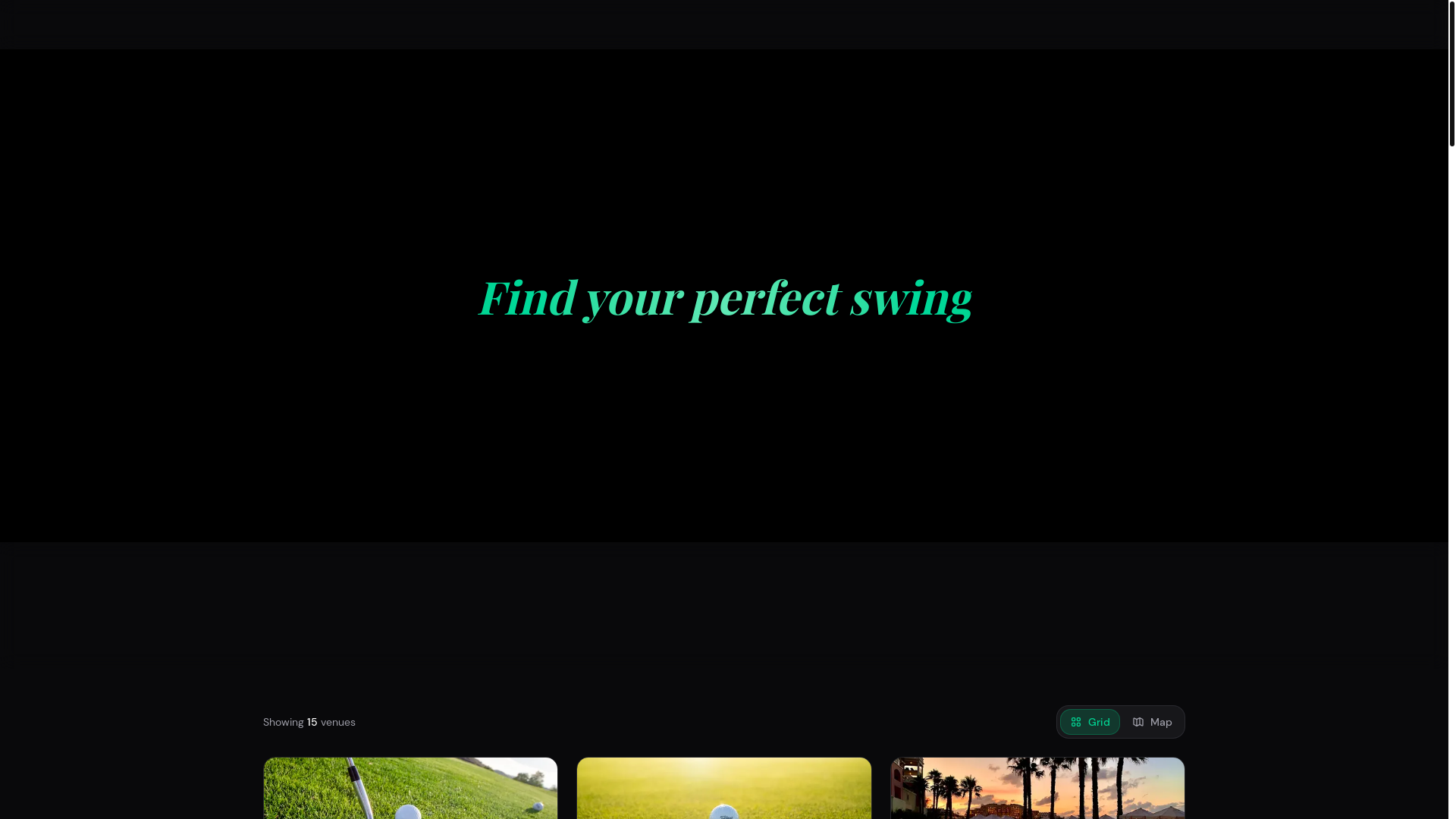 website screenshot of https://philadelphiagolfsims.com/