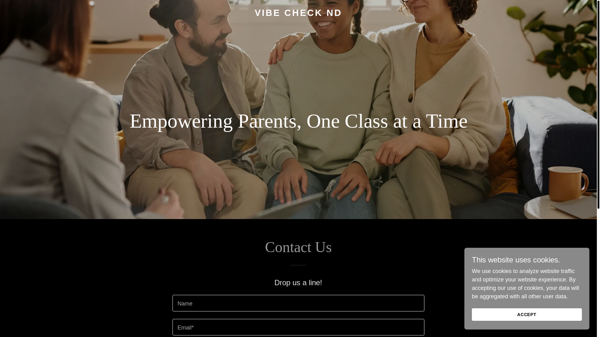 website screenshot of https://vibechecknd.app/
