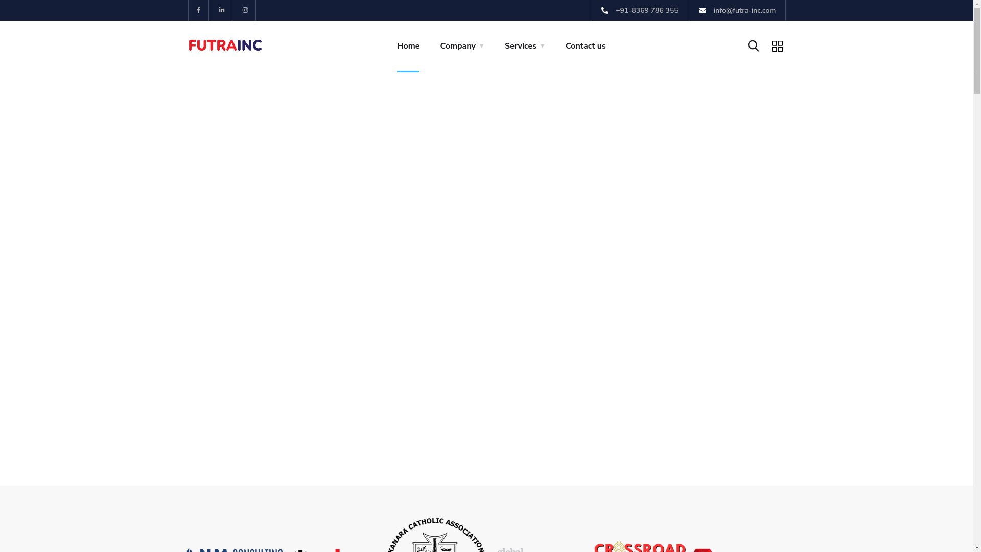 website screenshot of https://futra-inc.com/