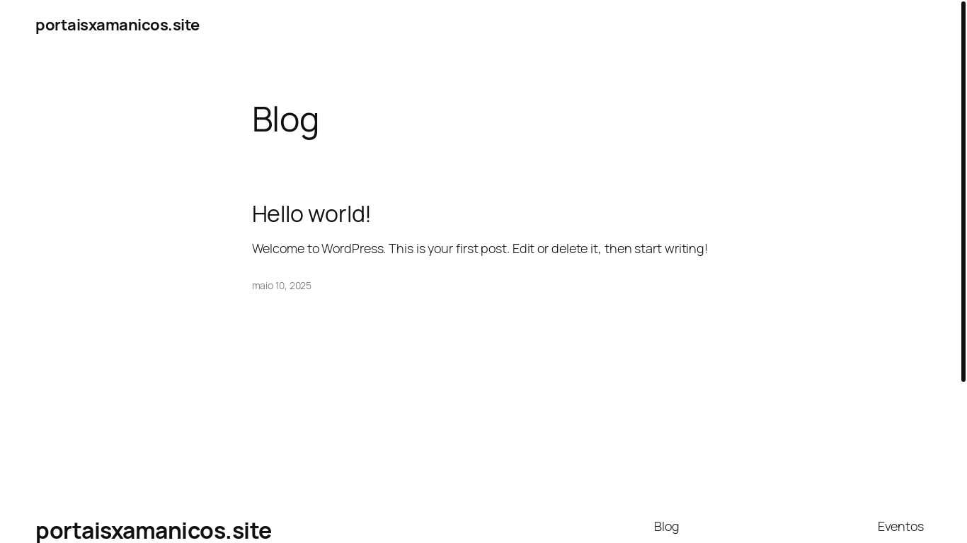 website screenshot of https://portaisxamanicos.site/